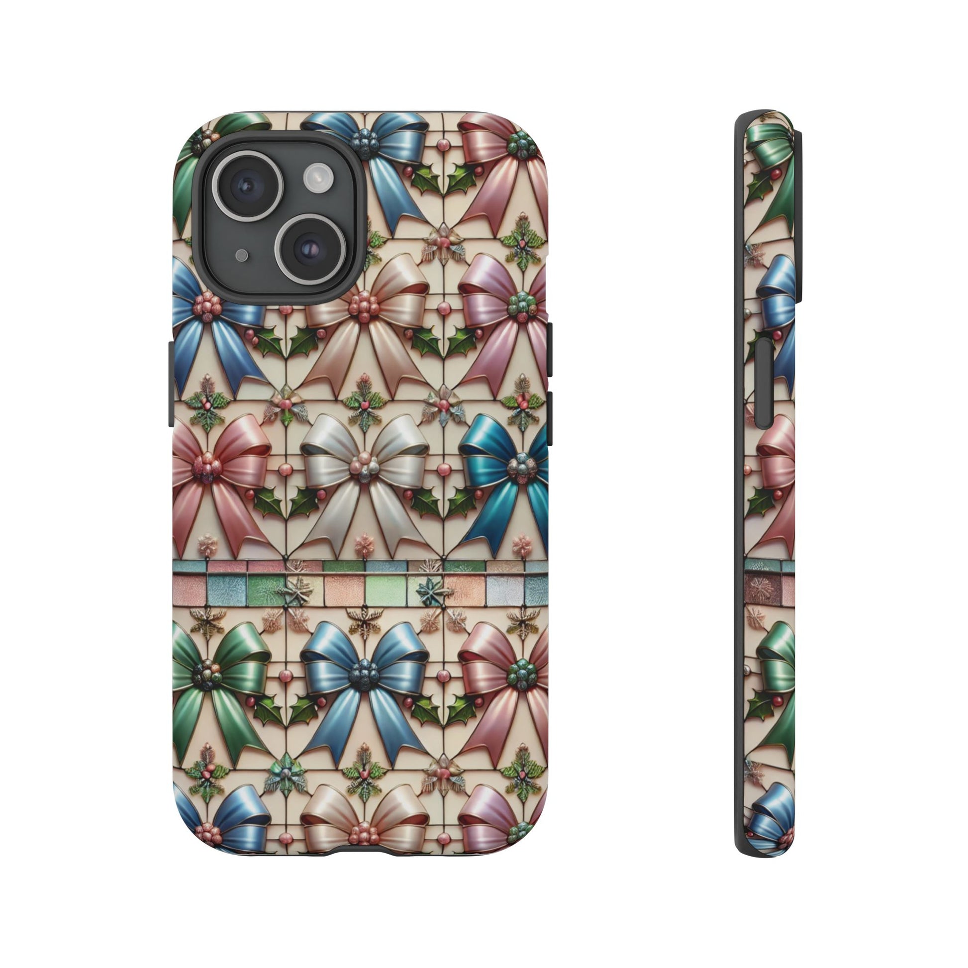 Coquette Bows Pastel Phone Case for iPhone 17 ,  15 14 13 12  21 23 Samsung, and Pixel | Stylish Protective Cover Gift for Her Perfect for Floral Lover