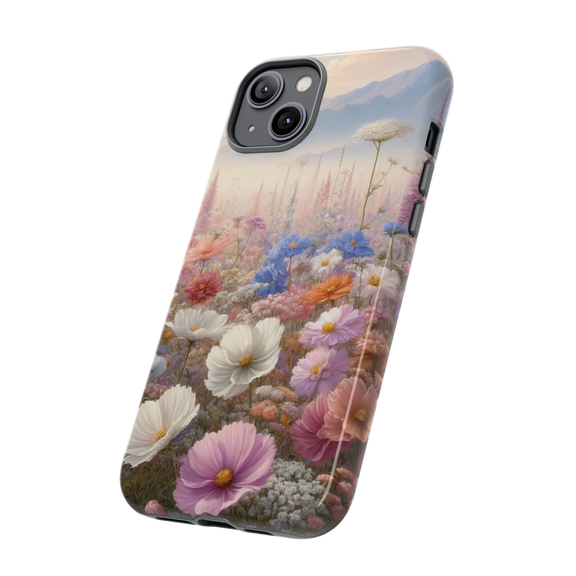 Phone Case Floral Boho Luxury Tough Case Floral Elegant Durable Stylish for Modern Devices iPhone 15, Samsung iPhone Samsung Accessory Gift for Her.