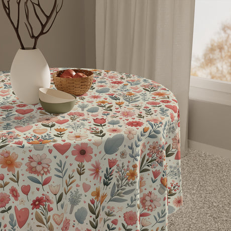 Floral Tablecloth Perfect for Adding a Botanical Touch to Any Dining Room, Kitchen Table or Outdoor Setting for Home, Weddings, Birthdays all Events Durable & Stylish for All Occasions.