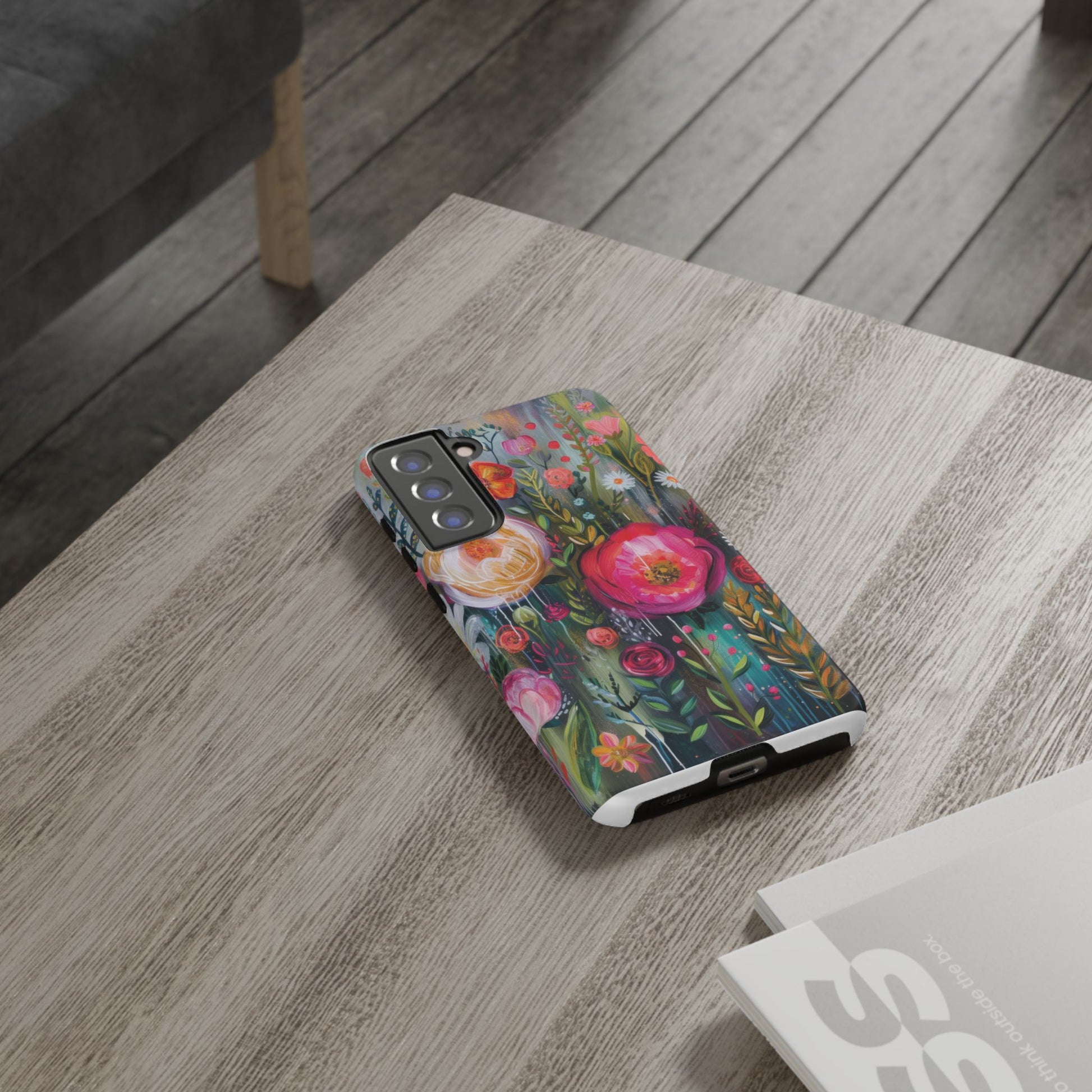 Watercolor Boho Floral Phone Case for iPhone 16 15 14 13 12  21 23 Samsung, and Pixel | Stylish Protective Cover Gift for Her Perfect for Floral Lover - MRSBYVALLE