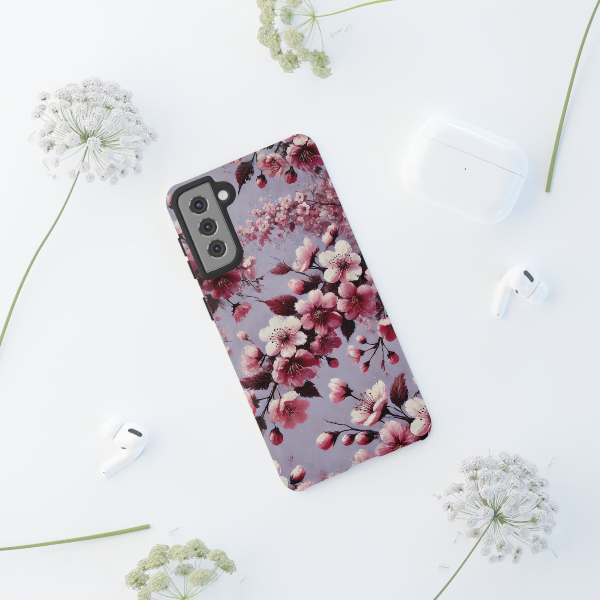 Lavender Floral Fall Phone Case for iPhone 16 pro15 14 13 12  21 23 Samsung, and Pixel | Stylish Protective Cover Gift for Her Perfect for Floral Lover - MRSBYVALLE