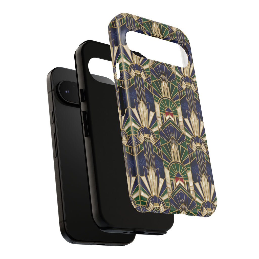 Navy & Gold Art Deco Phone Case — Imperial Art Deco Tough Case