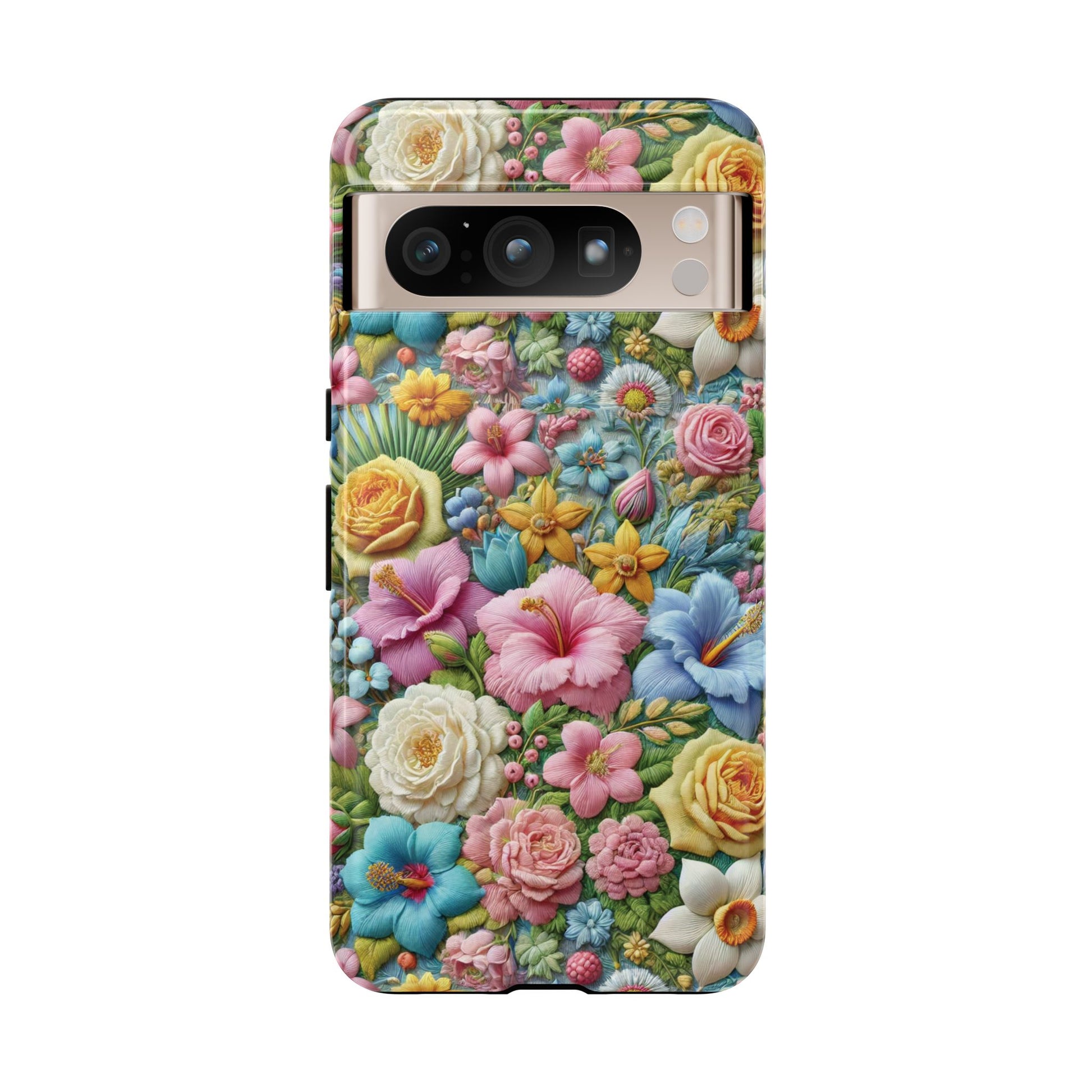 Elegant Pastel Flower Phone Case – Beautiful Floral Design, Durable Protection for Your Device, Stylish and Lightweight, Perfect Gift for Flower Lovers