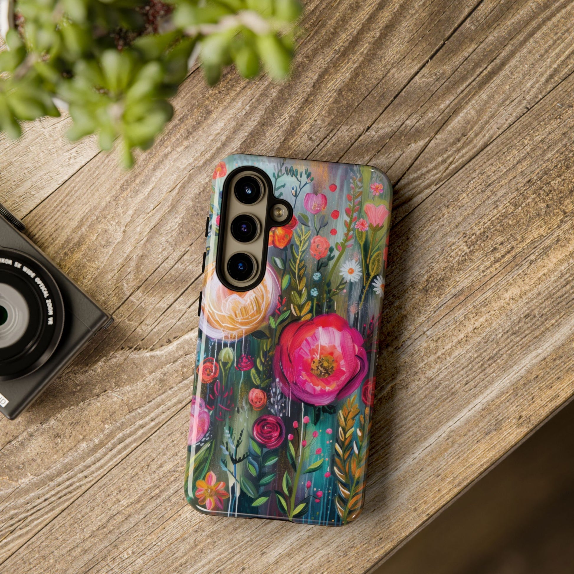 Watercolor Boho Floral Phone Case for iPhone 16 15 14 13 12  21 23 Samsung, and Pixel | Stylish Protective Cover Gift for Her Perfect for Floral Lover - MRSBYVALLE