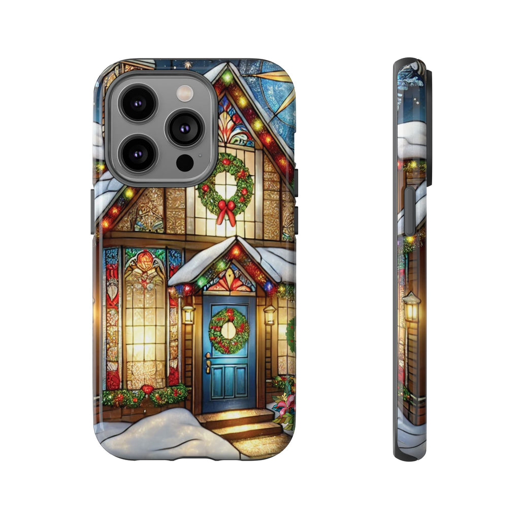 Phone Case - Stain Glass Christmas Unique Holiday Protection Gift for Her