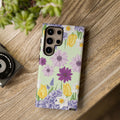 Lavender Yellow Flower Phone Case – Stylish Protective Cover for iPhone & Samsung, Botanical Design, Perfect Gift for Spring & Everyday Elegance