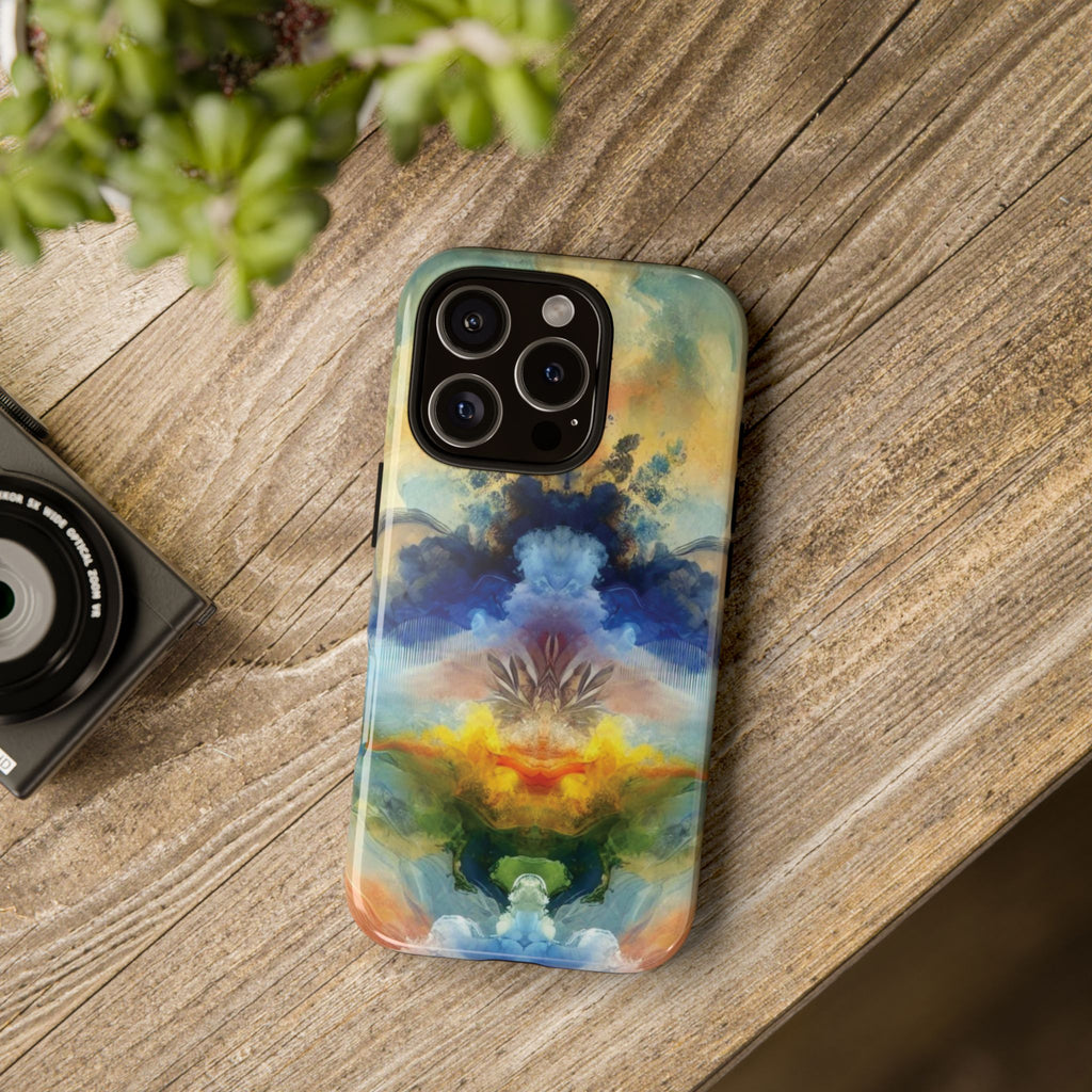 Coque de téléphone abstraite aquarelle moderne compatible avec iPhone, Samsung et plus – Protection élégante et durable avec un design artistique éclatant, cadeau parfait pour elle