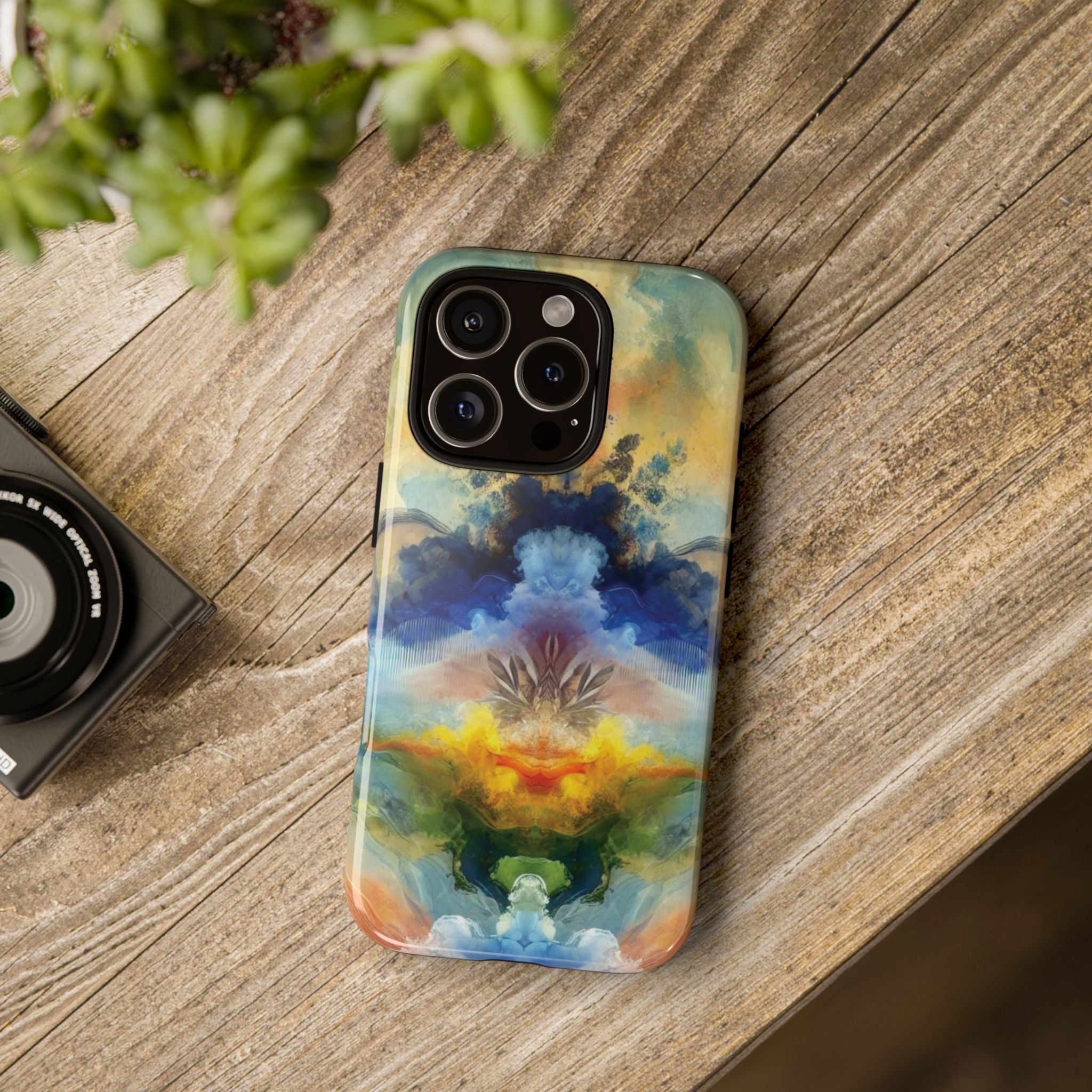 Modern Watercolor Abstract Phone Case Compatible with iPhone, Samsung & More - Stylish, Durable Protection with Vibrant Artistic Design Perfect Gift for Her