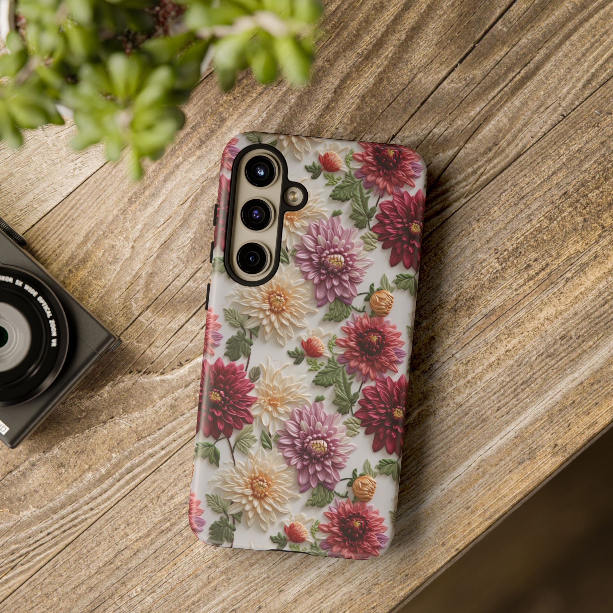 Floral Fall Phone Case for iPhone 16 pro15 14 13 12  21 23 Samsung, and Pixel | Stylish Protective Cover Gift for Her Perfect for Floral Lover - MRSBYVALLE