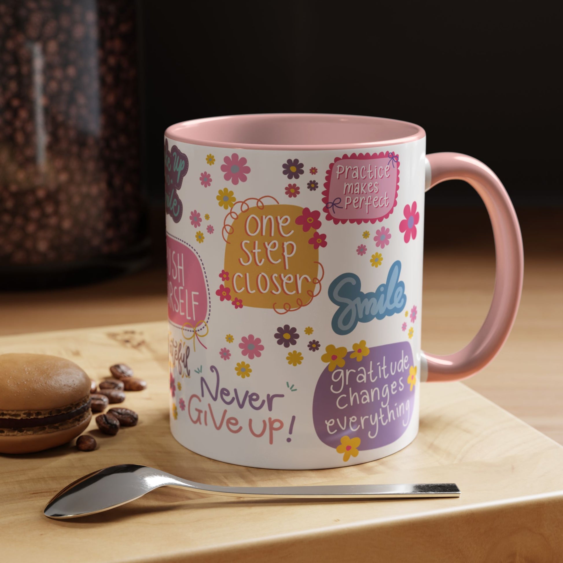 Good Vibes Only Coffee Mug 11 & 15 oz Ceramic Inspirational Cup, Positive Affirmation Gift for Mom, Teacher & Coworker | Morning Motivation Mother's Day, or Cozy Spring Mornings