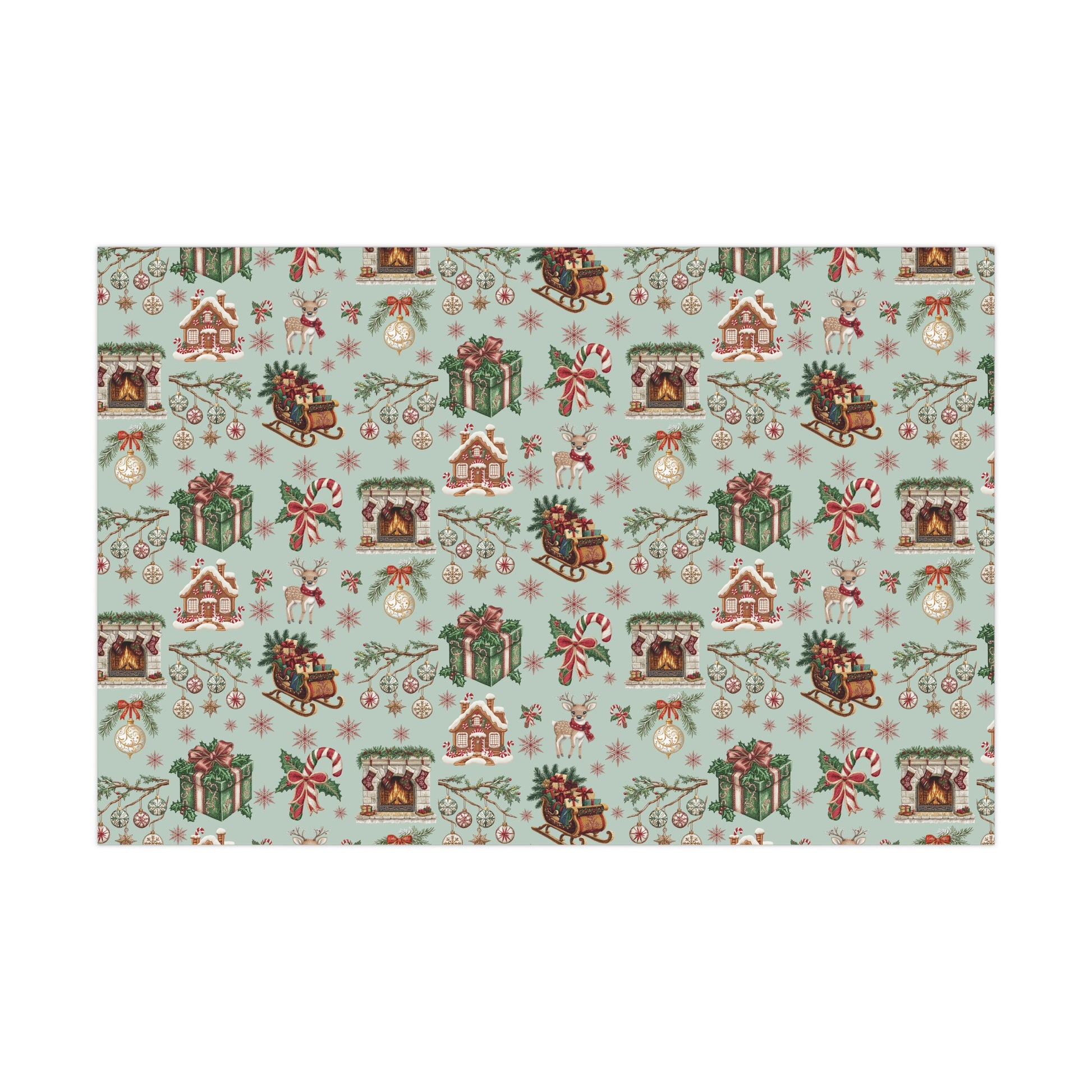 Vintage Christmas Wrapping Paper Festive Holiday Gift Wrap with Retro-Inspired Designs, Perfect for Christmas Presents, Crafting, & Holiday Decor – Premium Quality - MRSBYVALLE