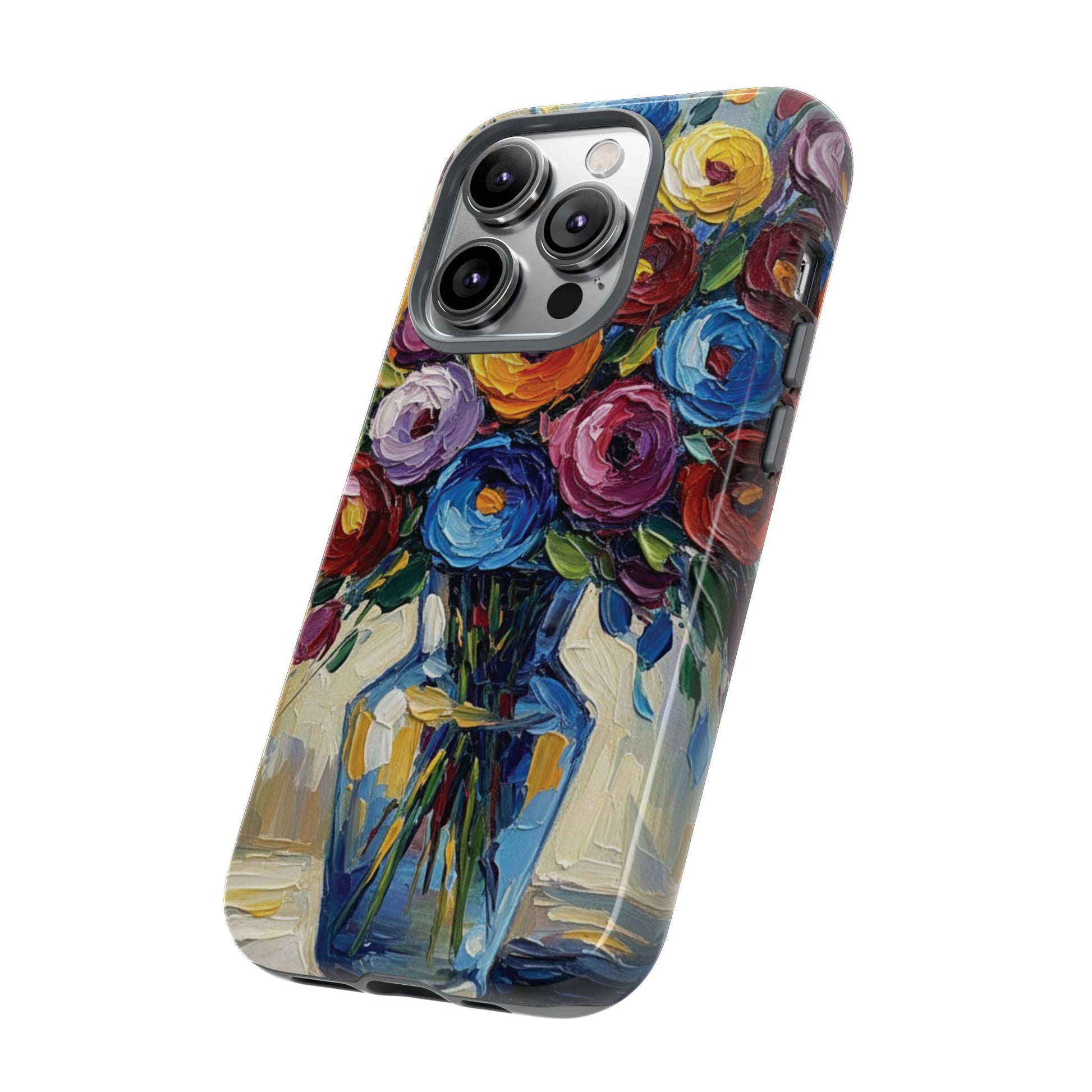 Floral Luxury Oil Painting Illusion Tough Case — Floral Art Phone Case for Art Lovers
