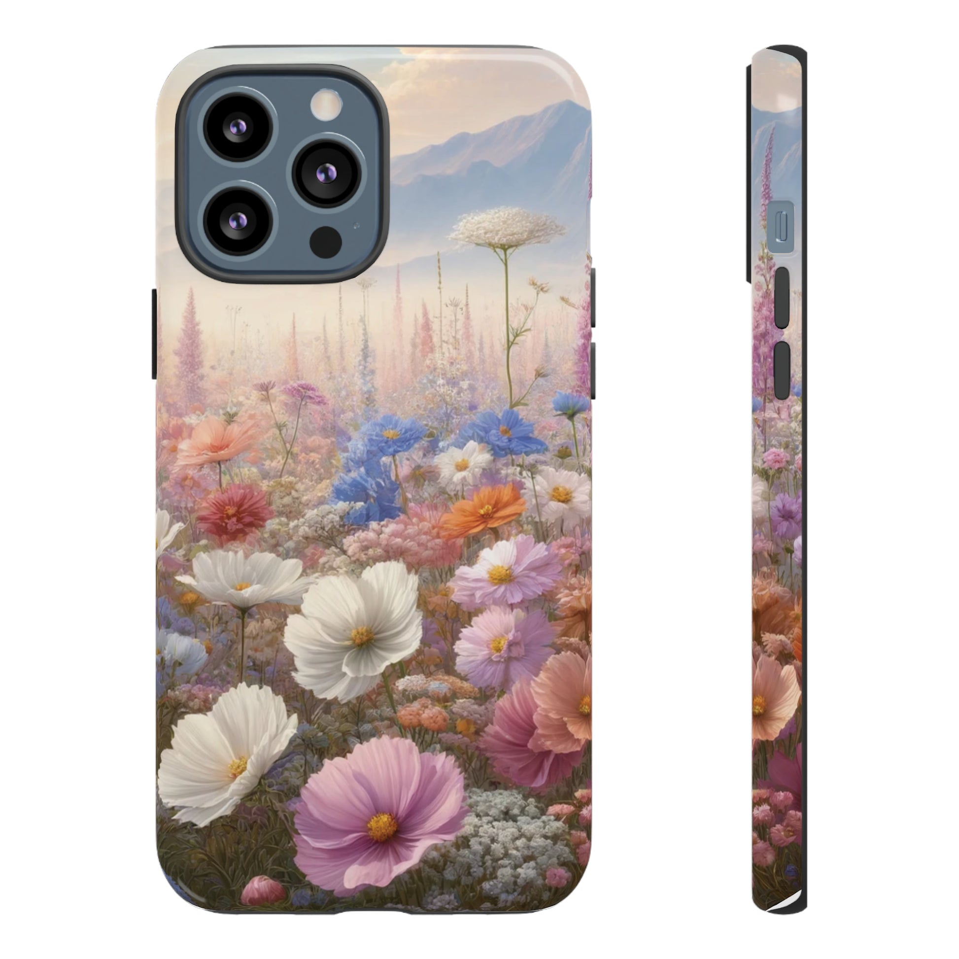 Phone Case Floral Boho Luxury Tough Case Floral Elegant Durable Stylish for Modern Devices iPhone 15, Samsung iPhone Samsung Accessory Gift for Her.