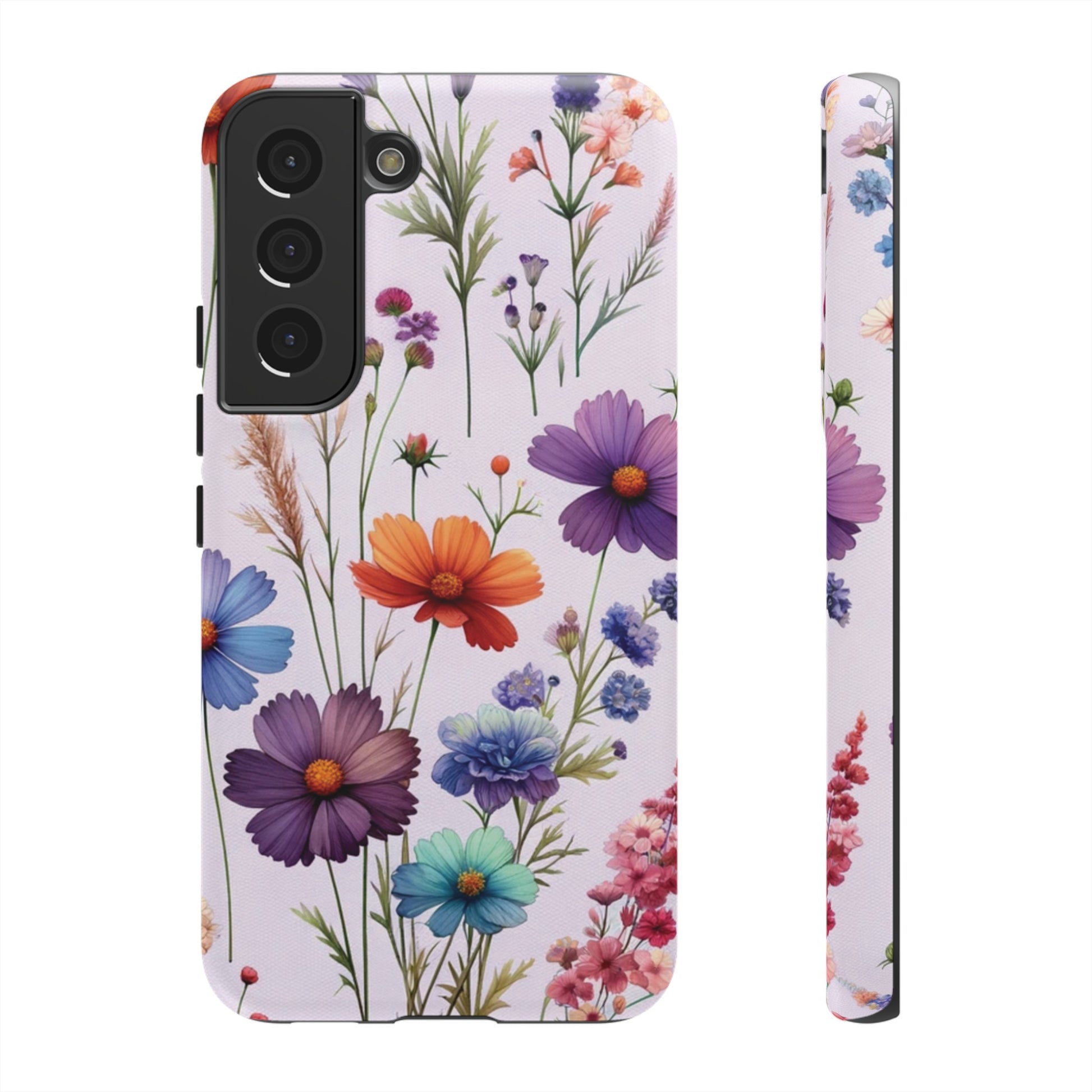 Lavender Wildflowers Protective Phone Case Gift for Her Phone 15, Samsung iPhone Samsung Gift for Her Case iPhone 15, Samsung iPhone Samsung Accessory Gift for Her.