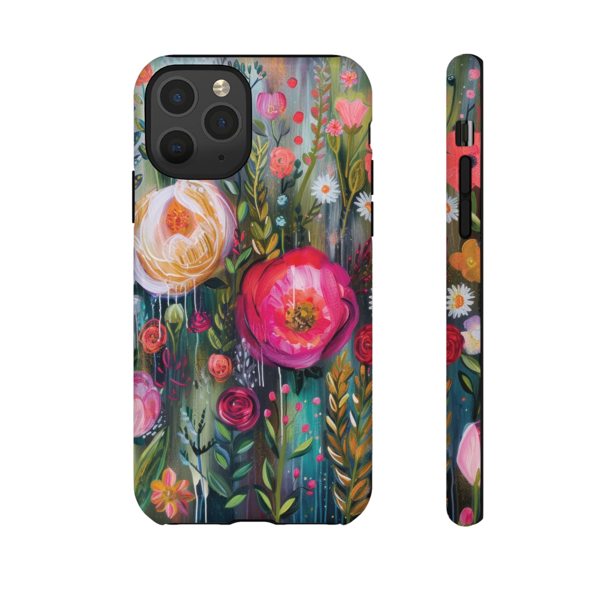 Watercolor Boho Floral Phone Case for iPhone 16 15 14 13 12  21 23 Samsung, and Pixel | Stylish Protective Cover Gift for Her Perfect for Floral Lover - MRSBYVALLE