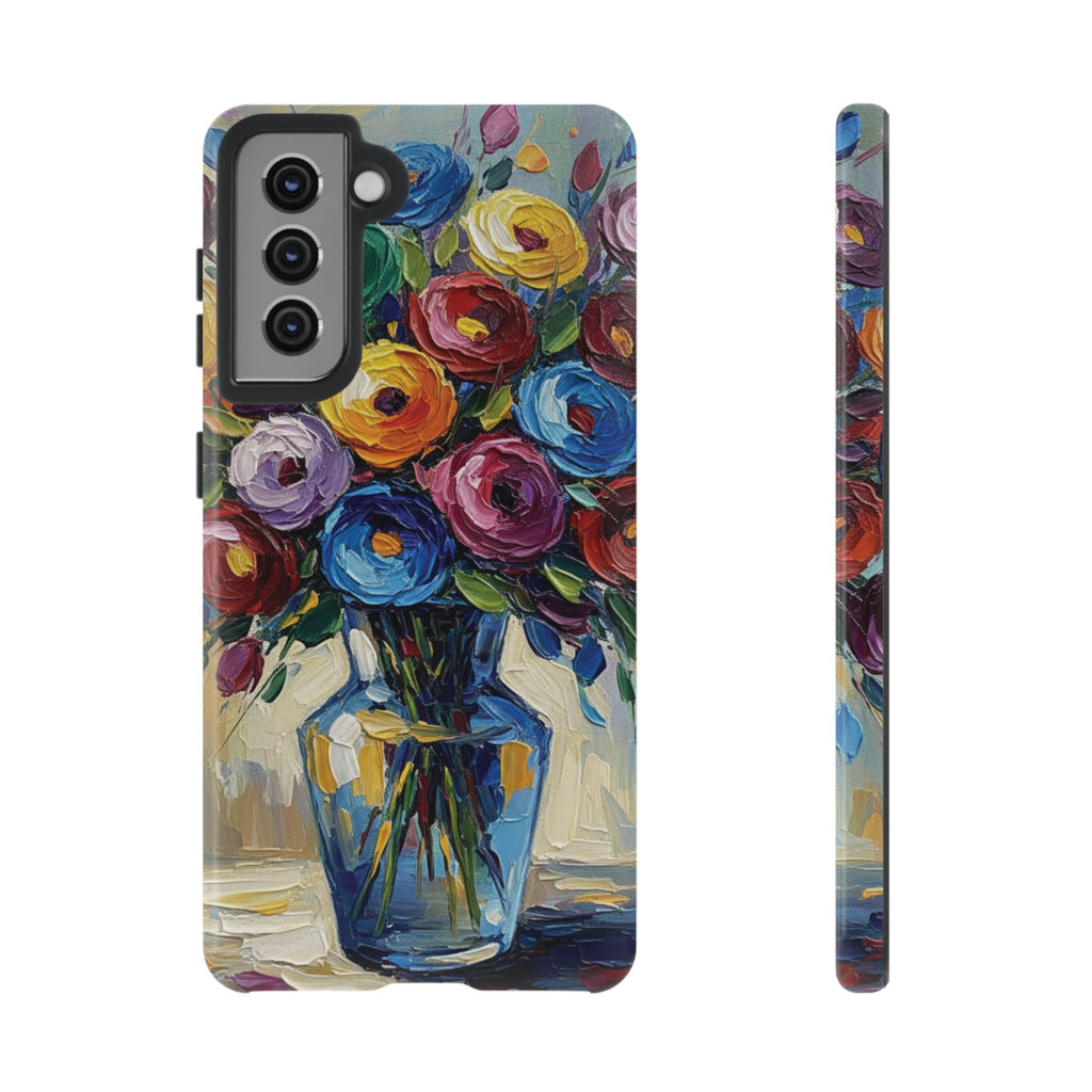 Floral Luxury Oil Painting Illusion Tough Case — Floral Art Phone Case for Art Lovers
