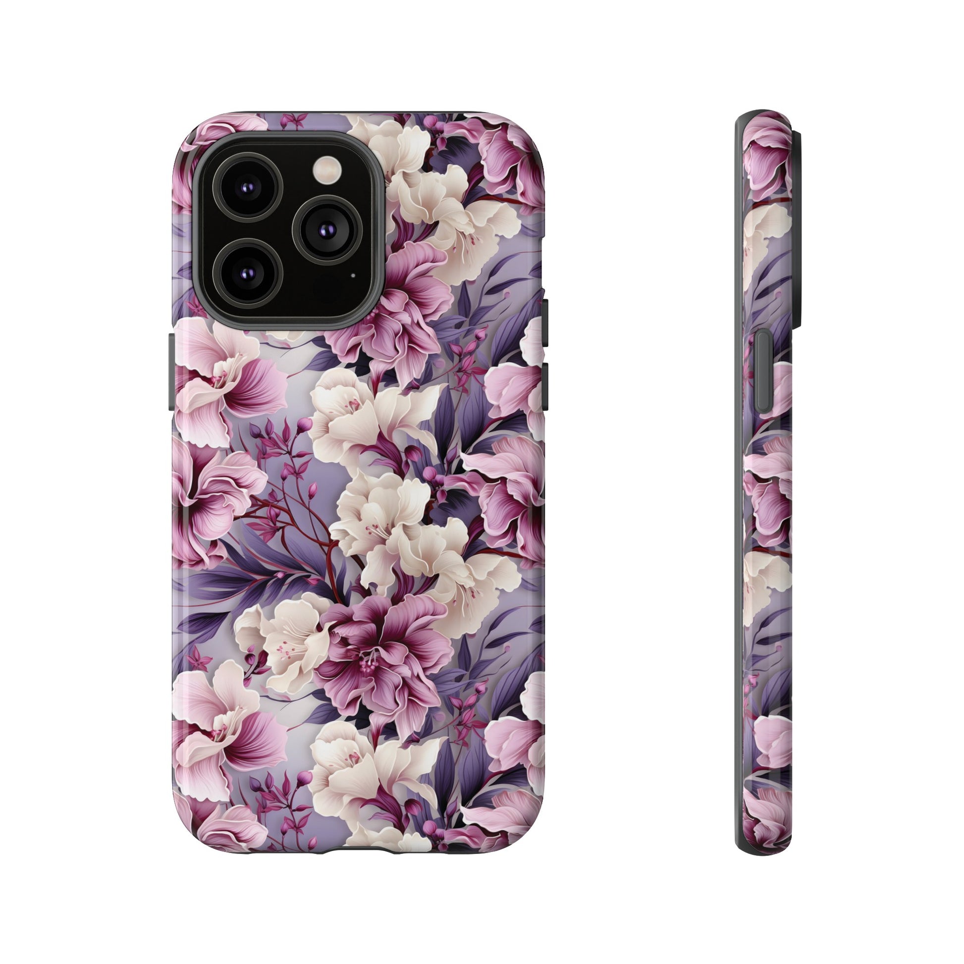 Lavender Flowers Protective Phone Case Gift for Her Phone 15, Samsung iPhone Samsung Gift for Her Case iPhone 15, Samsung