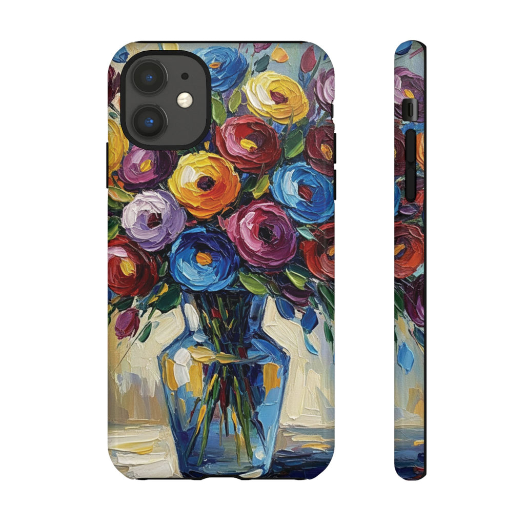 Floral Luxury Oil Painting Illusion Tough Case — Floral Art Phone Case for Art Lovers