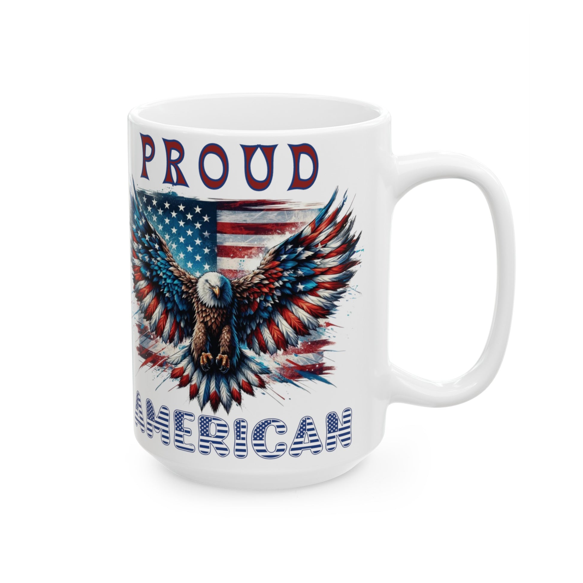 Patriotic American Flag and Eagle Coffee Mug Celebrate Freedom Perfect for Veterans, Patriots, and Proud Americans Ceramic Mug Coffee Ceramic Mugs Perfect for Your Morning Brew - MRSBYVALLE
