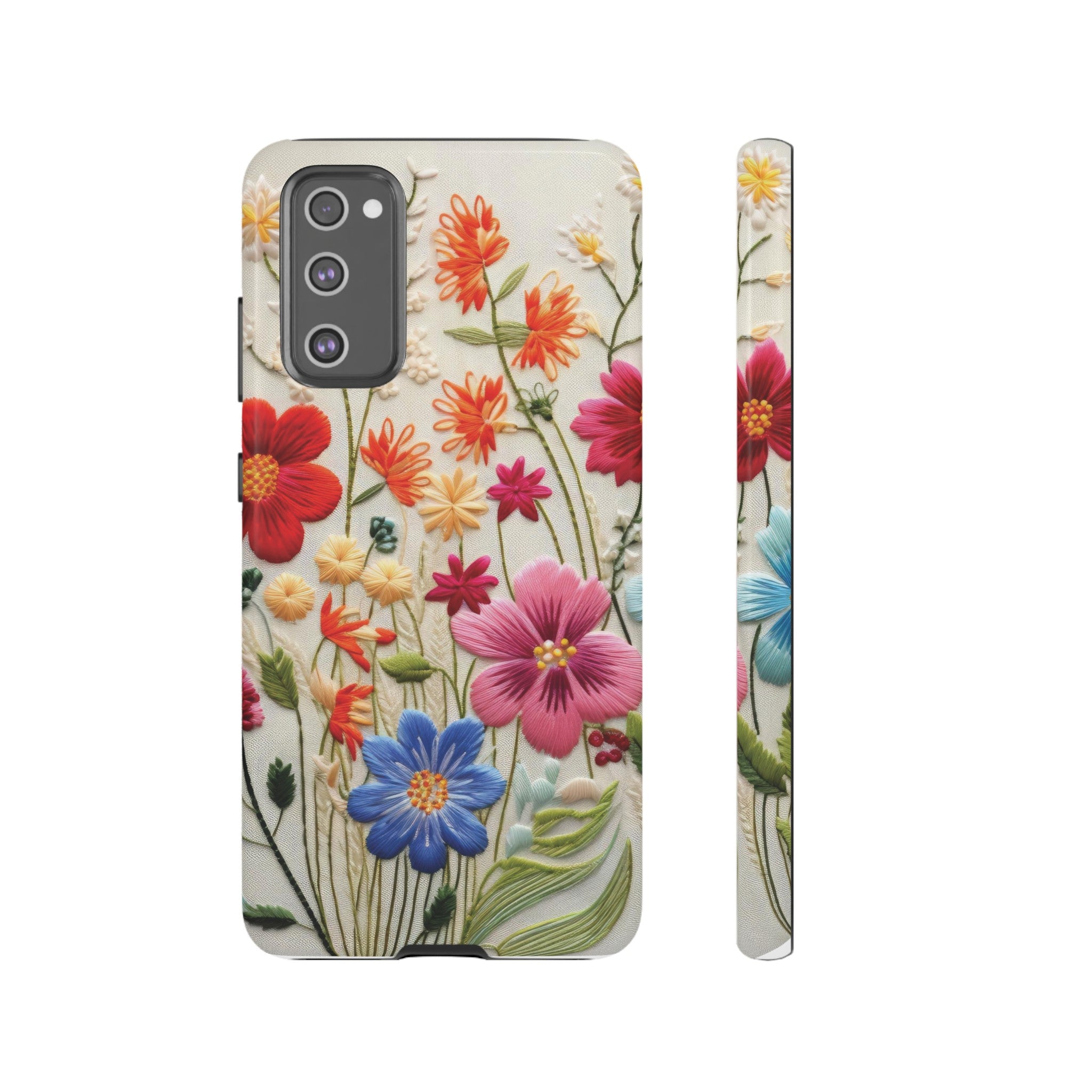 3D Floral Phone Case Elegant Faux Flower Durable for iPhone Samsung Smartphone iPhone 15, 14, 13 Samsung Gift for Mom