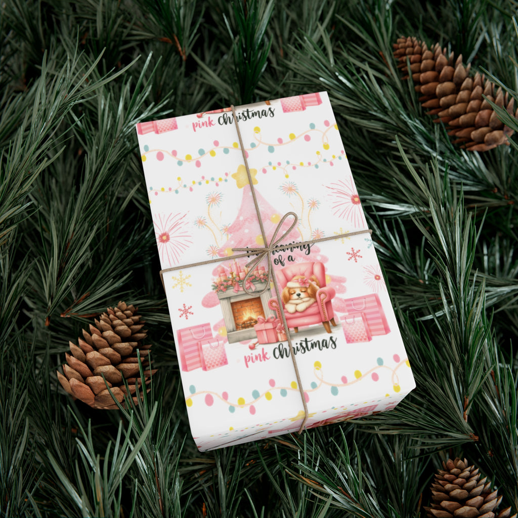 Pink Christmas Pink Gift Wrap Holiday Edition Perfect for Celebrate the Festive Charm in This Limited Christmas Collection Premium Quality - MRSBYVALLE