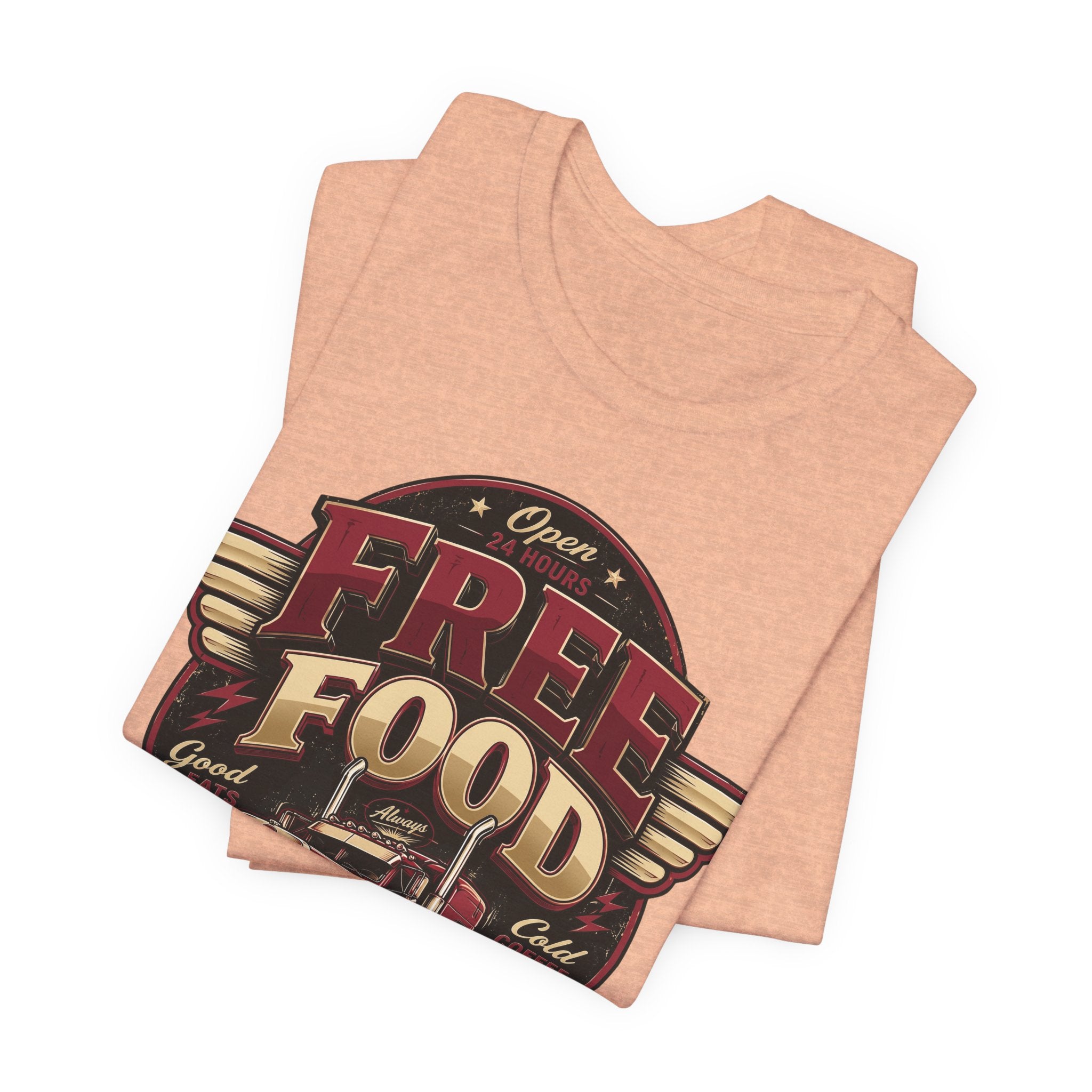 Funny "Free Food" Food Truck T-Shirt Perfect for Dad or Husband