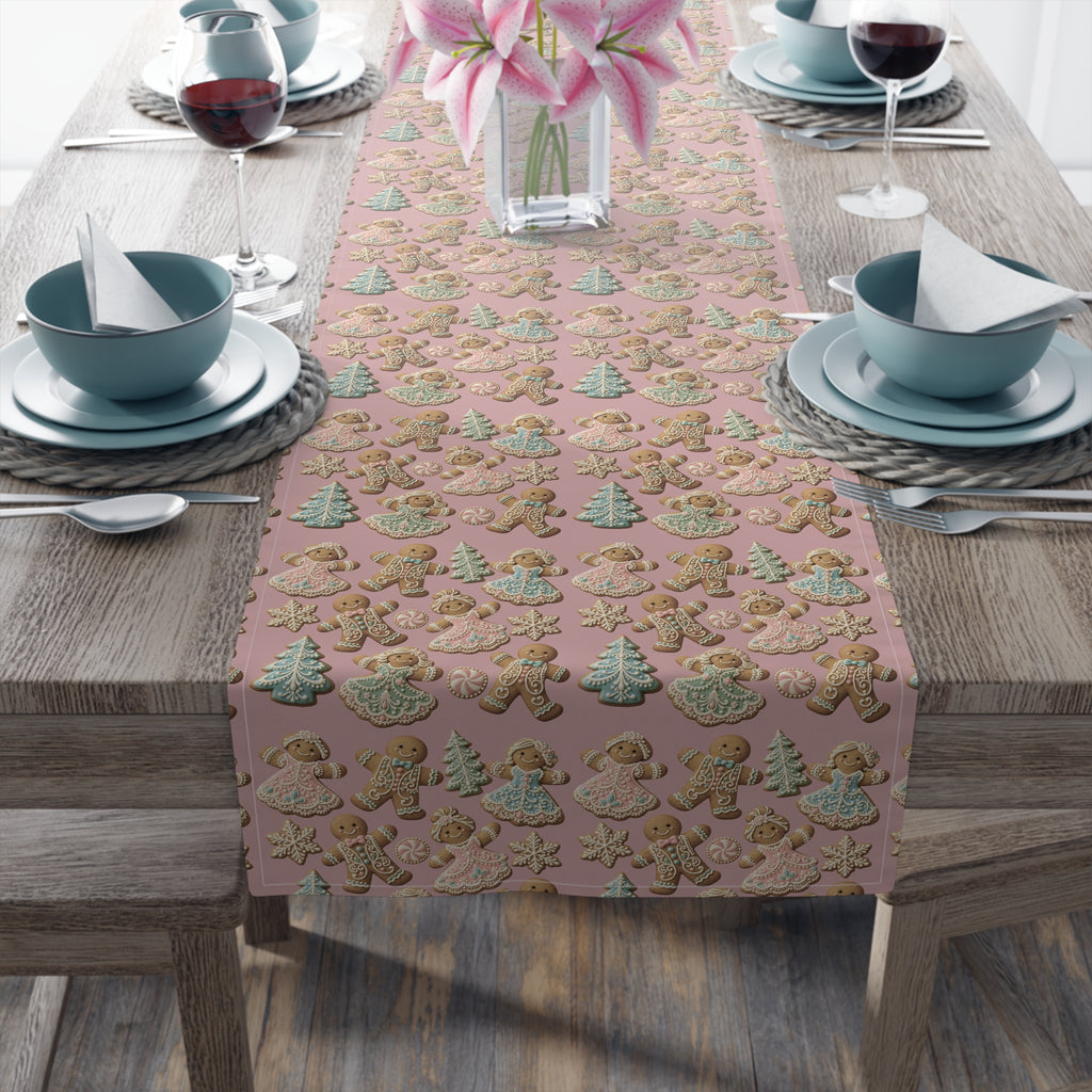 Gingerbread Cookies Holiday Table Runner
