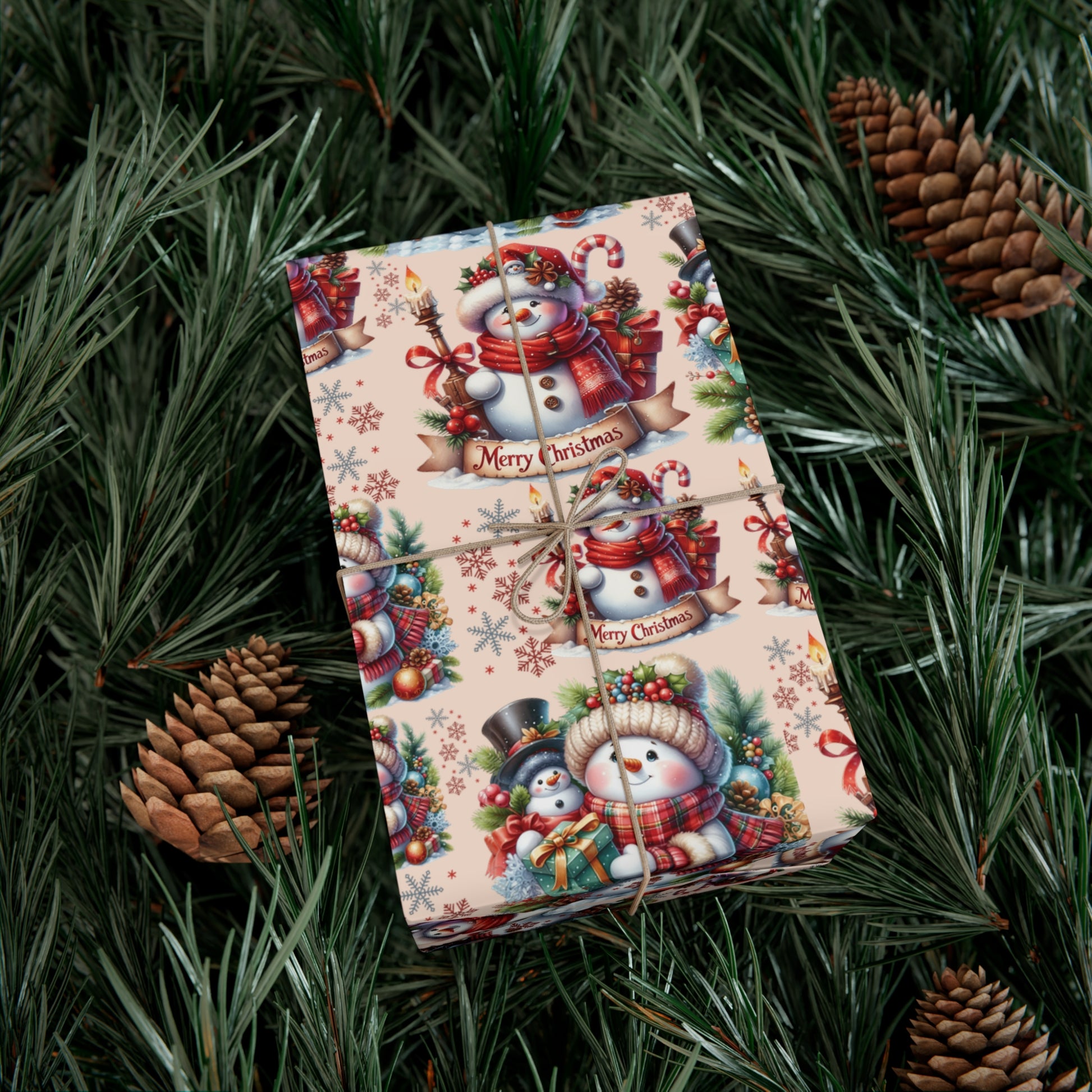 Christmas Wrapping Paper Whimsical Winter Wonderland with Festive Gifts Perfect for a Magical Holiday Season in Matte/Satin, All Occasion - MRSBYVALLE