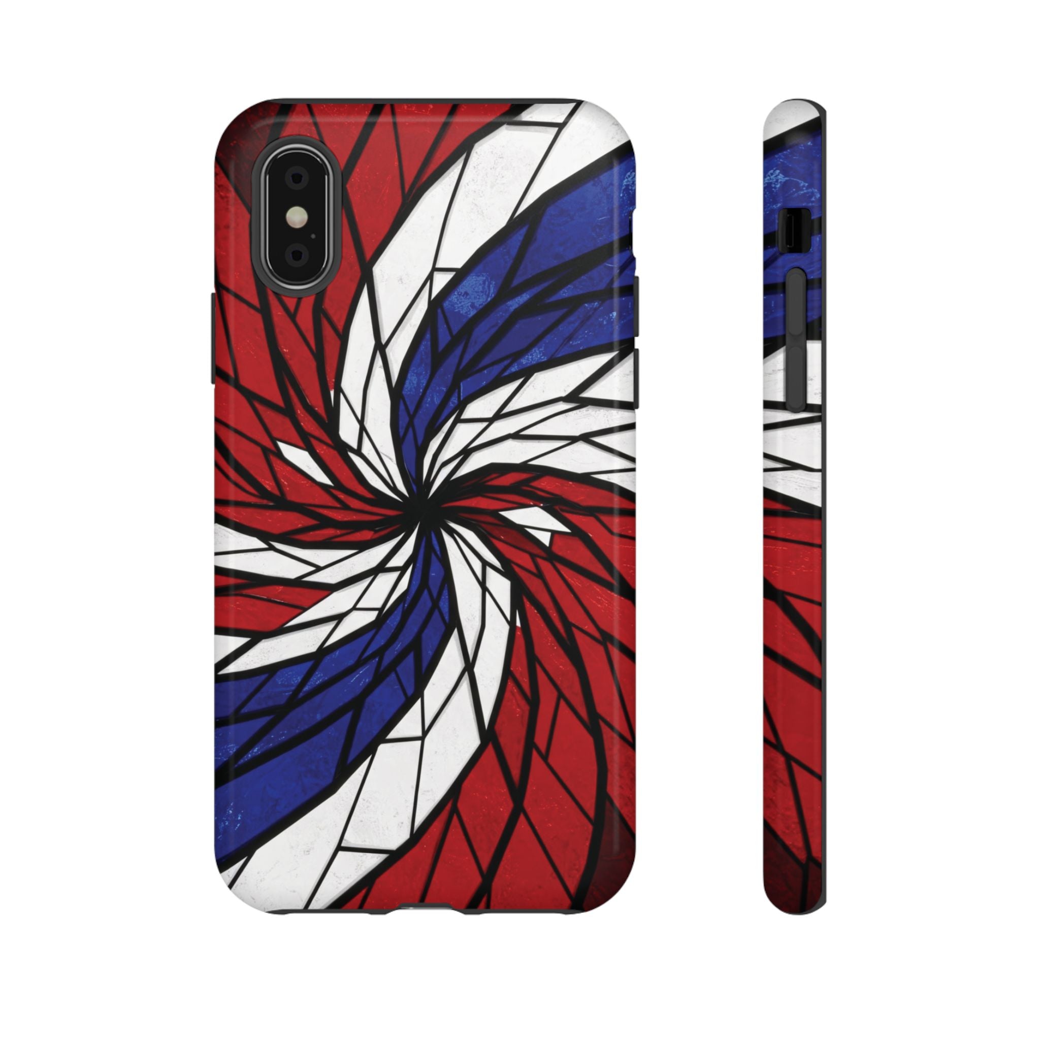 Patriotic Red White & Blue Phone Case – USA Flag Design, Independence Day Gift, Protective Cover for iPhone, Samsung, Pixel