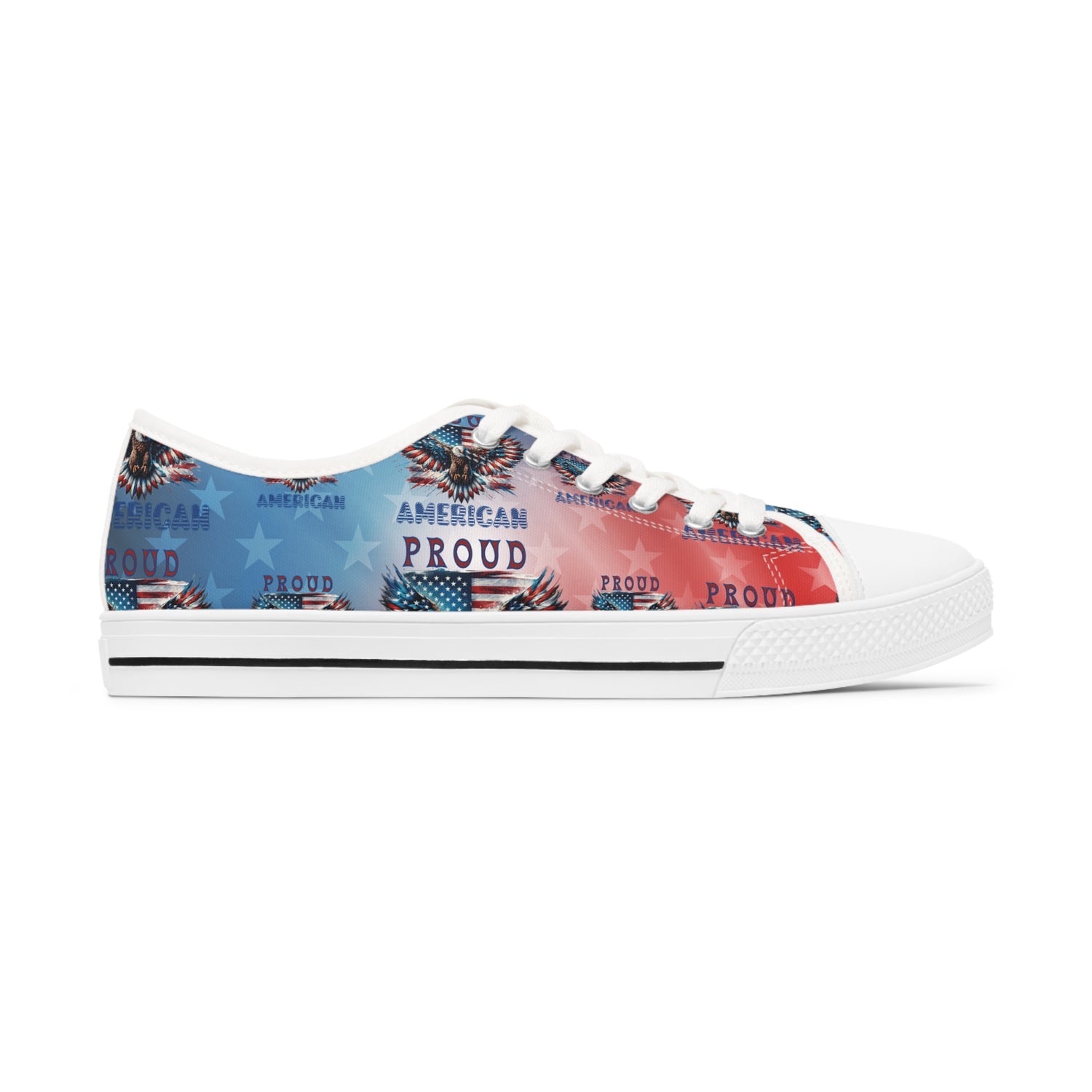 Patriotic American Flag and Eagle Sneakers Step Out in Style with ...