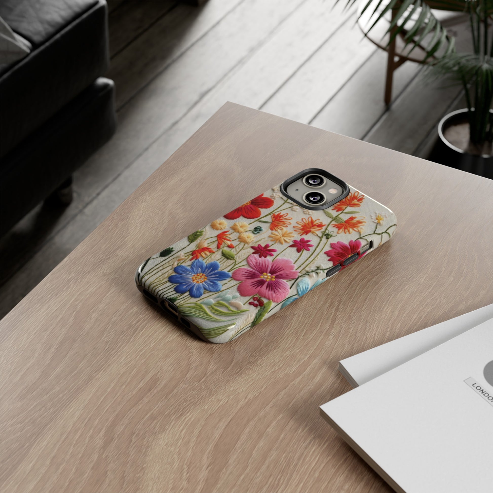 3D Floral Phone Case Elegant Faux Flower Durable for iPhone Samsung Smartphone iPhone 15, 14, 13 Samsung Gift for Mom