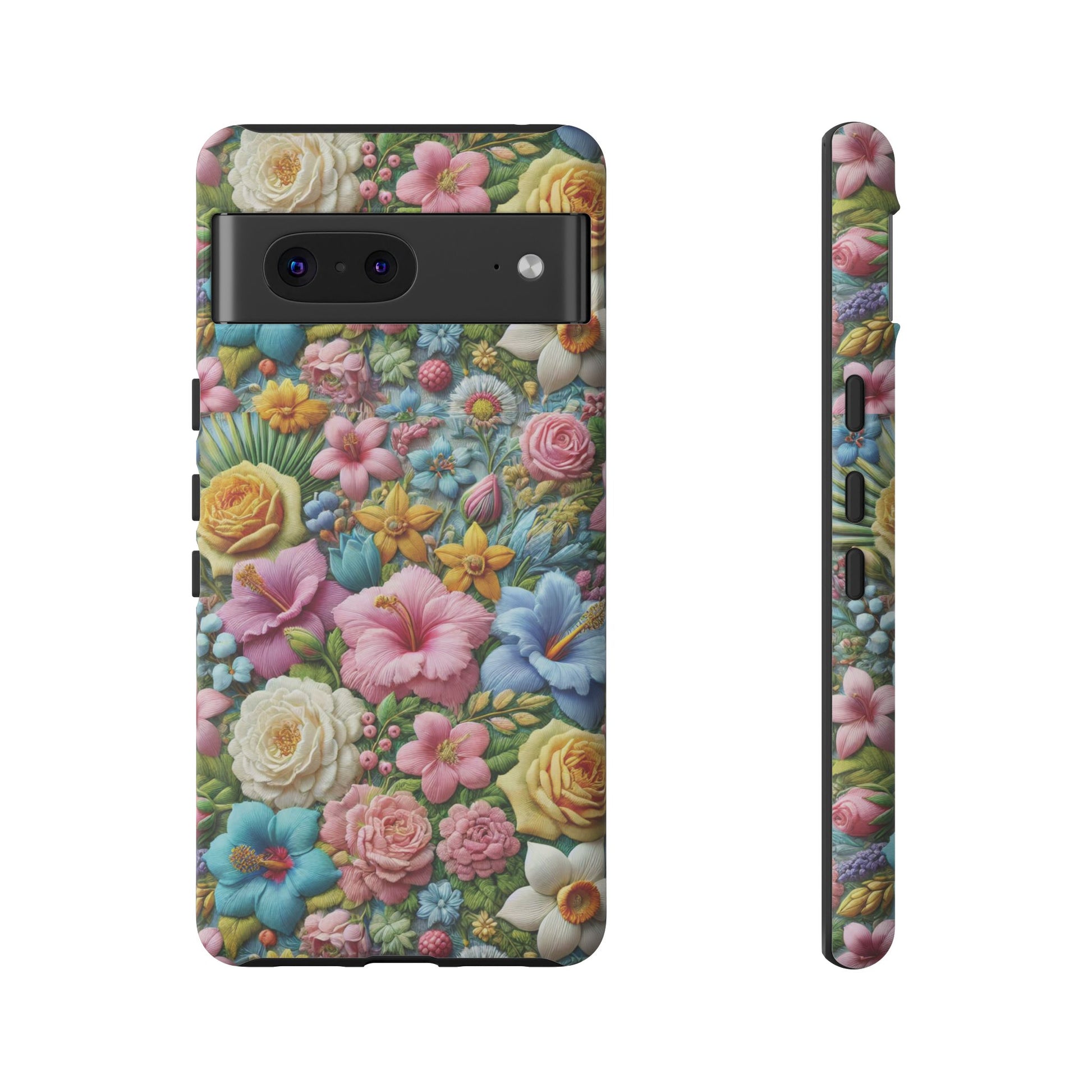 Elegant Pastel Flower Phone Case – Beautiful Floral Design, Durable Protection for Your Device, Stylish and Lightweight, Perfect Gift for Flower Lovers