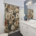 New House Mid-century Modern Floral Art Elegant Shower Curtain 71x74 Inches Sophisticated Bathroom Housewarming Gift New Bathroom Wedding Gift for Mom Bridal Shower Gift Newlywed