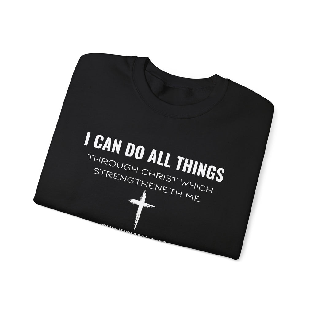 Inspirational Quote Sweatshirt, Unisex Crewneck, Faith Apparel, Perfect Gift for Christians, Cozy Everyday Wear, Bible Verse Design