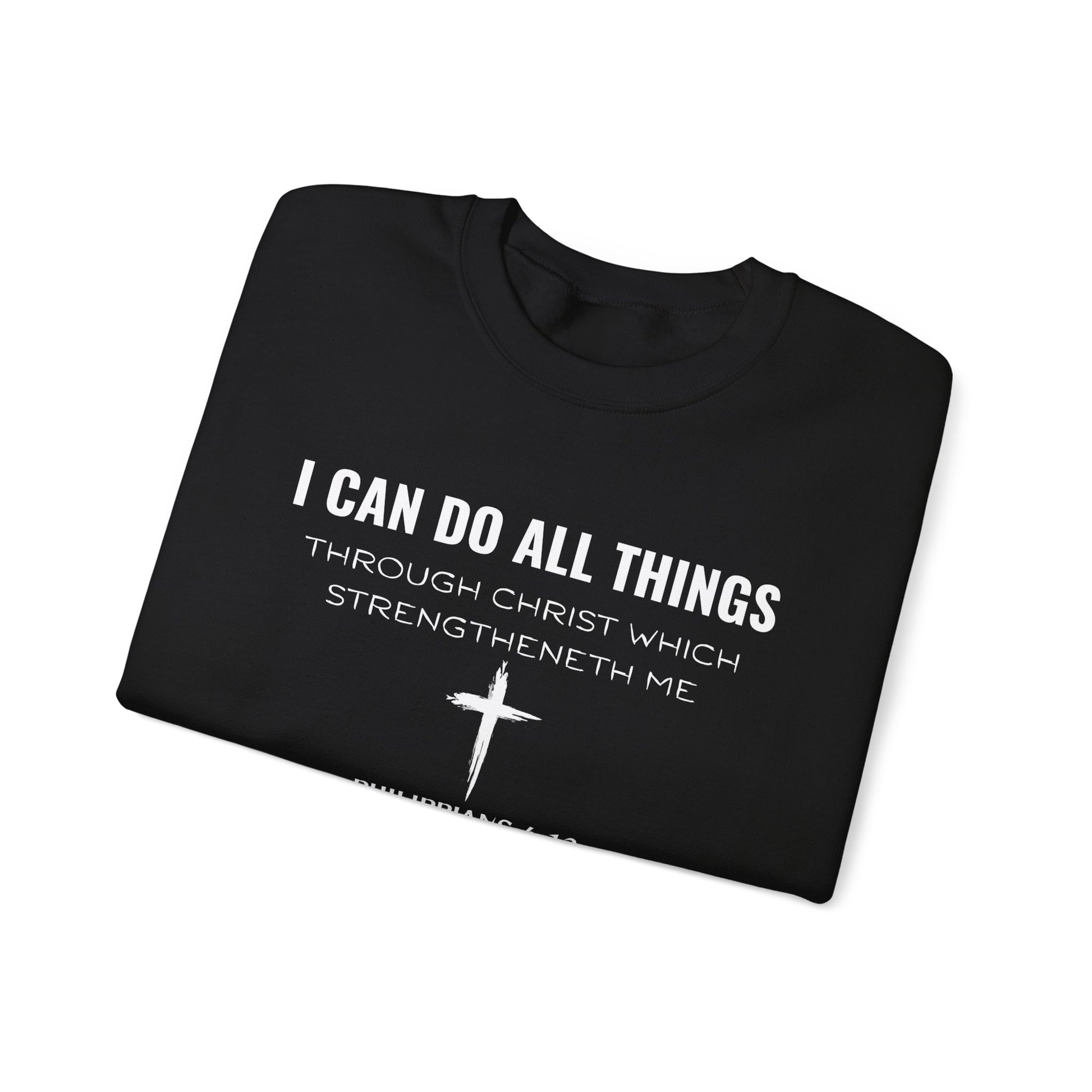Inspirational Quote Sweatshirt, Unisex Crewneck, Faith Apparel, Perfect Gift for Christians, Cozy Everyday Wear, Bible Verse Design