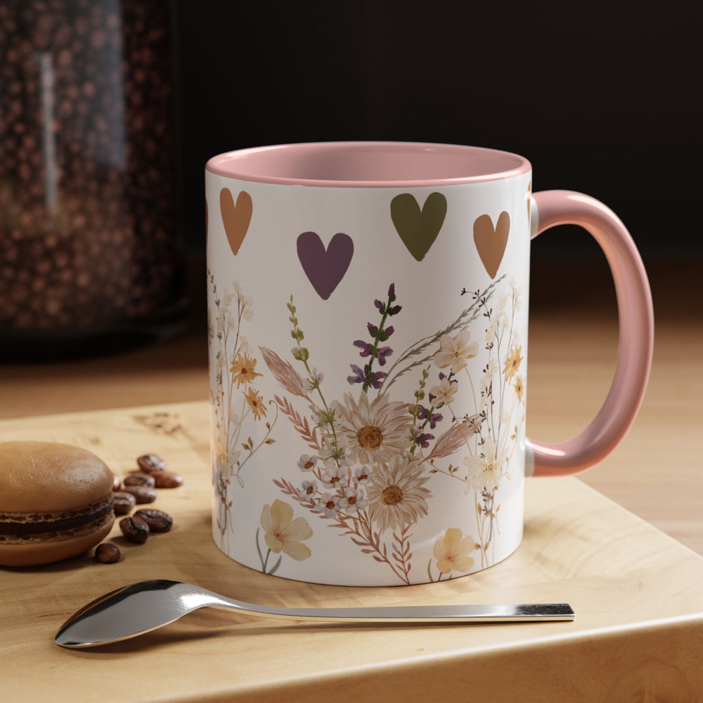 Wildflower Ceramic Mug Elegant Gift for Coffee or Tea Lovers Perfect for Mothers Day Birthdays and Adding Charm to Any Kitchen Gift