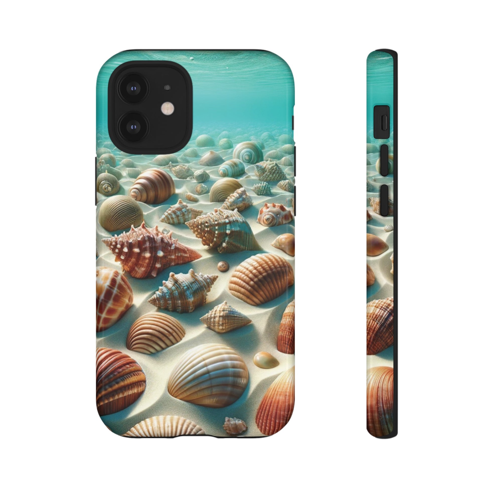 Plush Ocean Bliss Turquoise Seashell Ocean Beach View Protective Phone Case Gift for Her Phone 15, Samsung iPhone Samsung Gift for Her Case iPhone 15, Samsung iPhone Samsung Accessory Gift for Her.