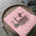 Pink Chic Coquette Wrapping Paper Pink Bows Cherries Elegance Perfect for Gifts Weddings, Bridal Baby Showers All Occasion.