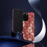 Geometric Stained Glass Illusion Phone Case Colorful Abstract Art, Aesthetic Protective Cover for iPhone, Samsung & Google, Unique Gift Idea Mom
