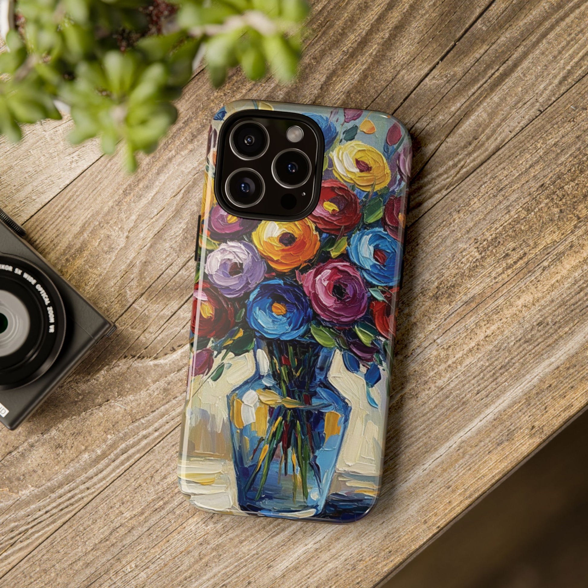 Floral Luxury Oil Painting Illusion Tough Case — Floral Art Phone Case for Art Lovers