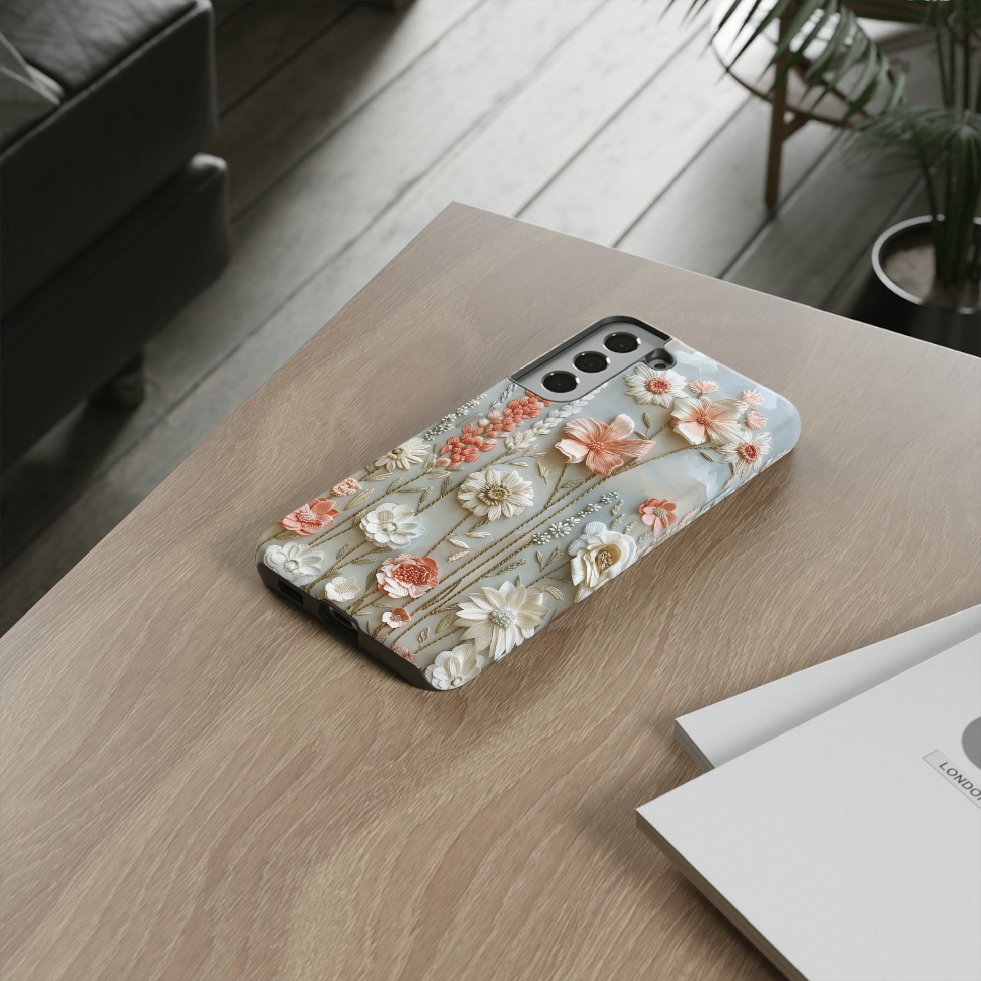 Pastel Wildflowers Protective Phone Case Gift for Her Phone 15, Samsung iPhone Samsung Gift for Her Case iPhone 15, Samsung iPhone Samsung Accessory Gift for Her