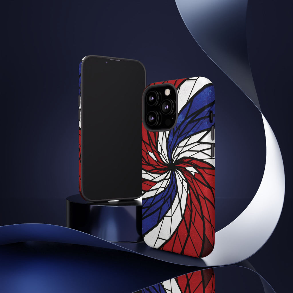 Patriotic Red White & Blue Phone Case – USA Flag Design, Independence Day Gift, Protective Cover for iPhone, Samsung, Pixel