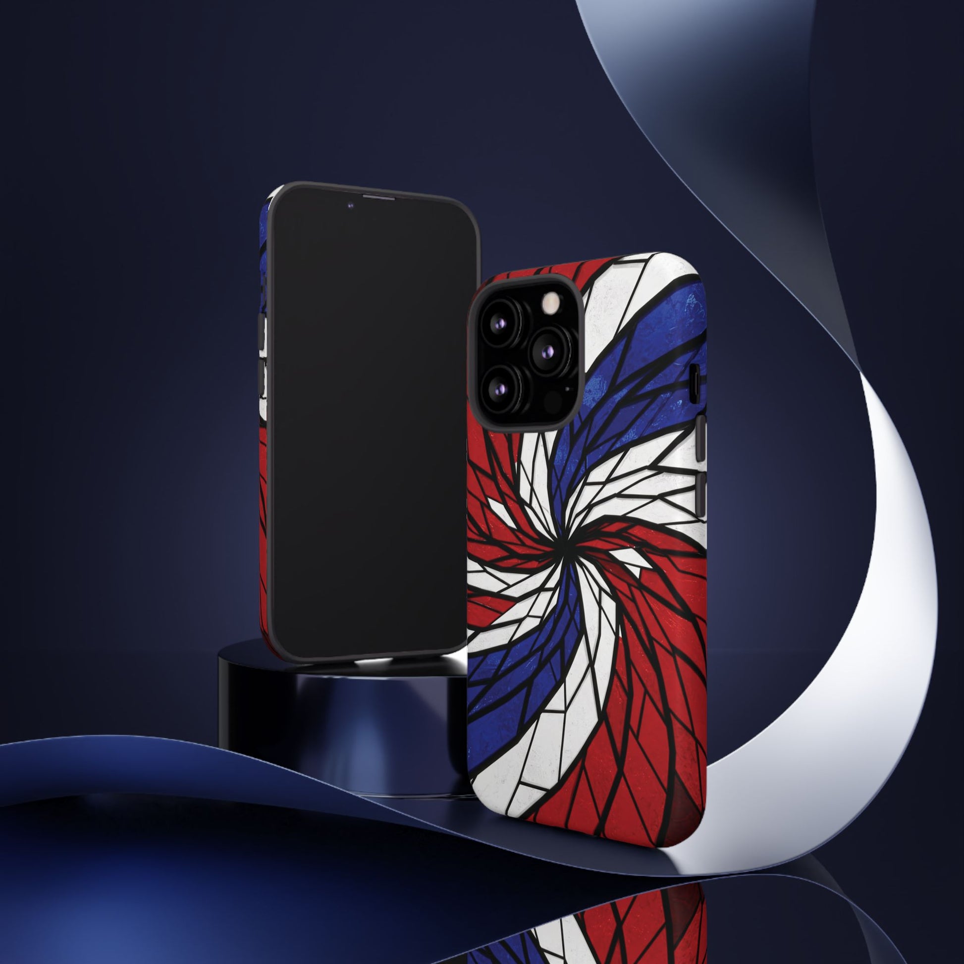 Patriotic Red White & Blue Phone Case – USA Flag Design, Independence Day Gift, Protective Cover for iPhone, Samsung, Pixel