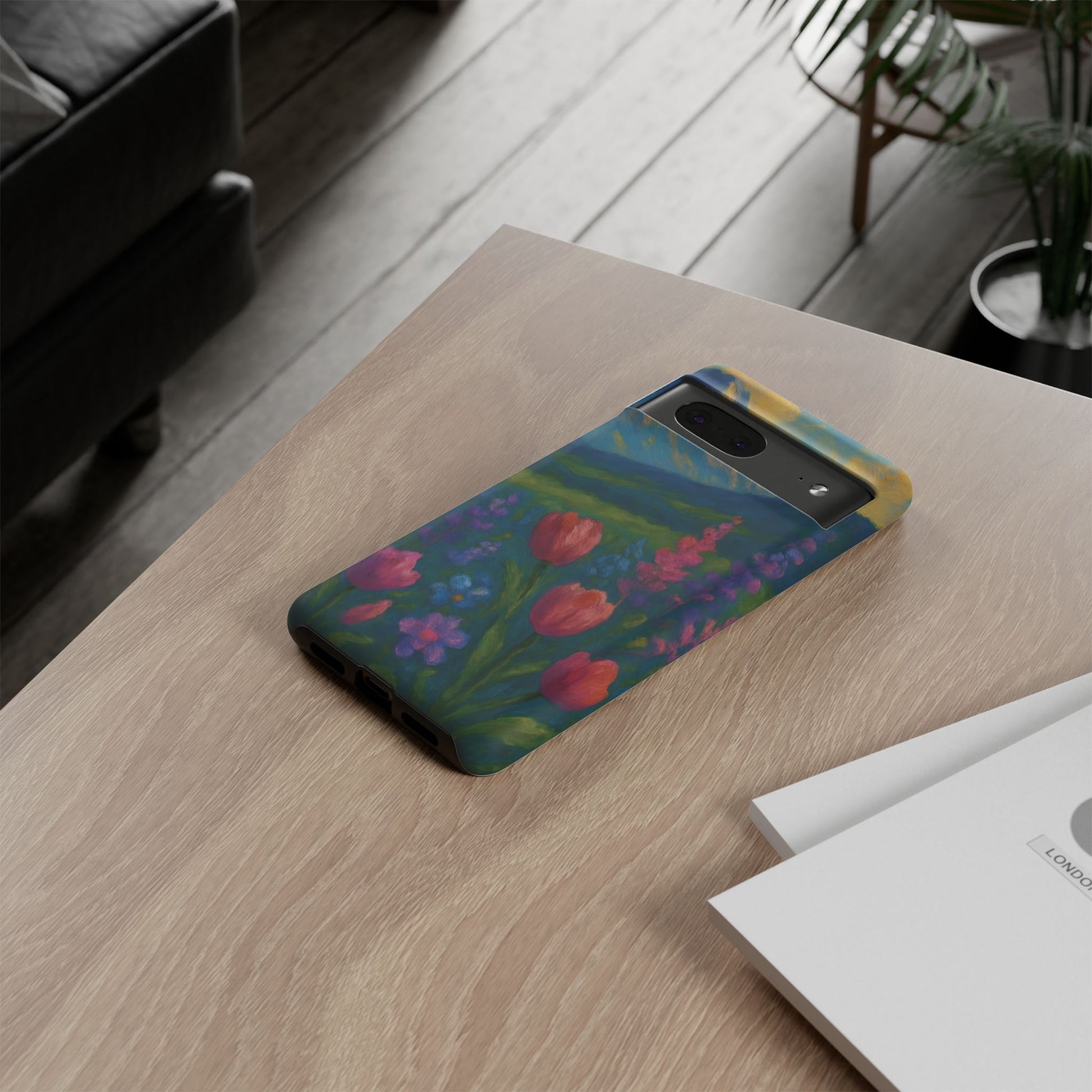 Mountains Wildflowers Phone Case | Vibrant Botanical Floral Design | Nature-Inspired Protective Cover for iPhone & Samsung | Trendy Aesthetic Gift Idea