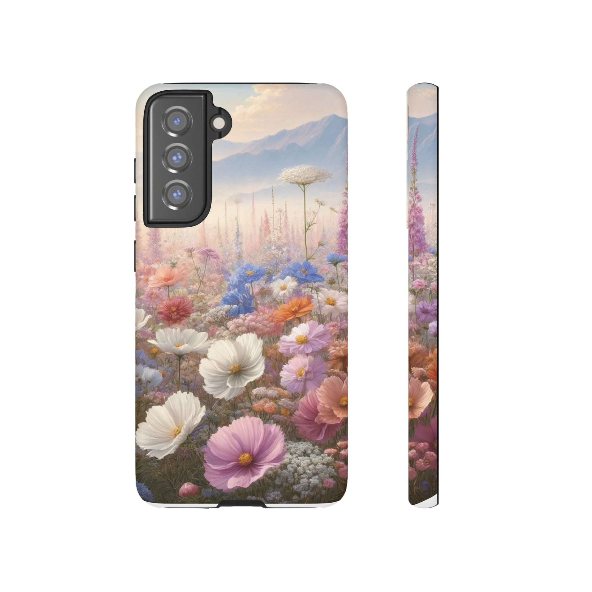 Phone Case Floral Boho Luxury Tough Case Floral Elegant Durable Stylish for Modern Devices iPhone 15, Samsung iPhone Samsung Accessory Gift for Her.