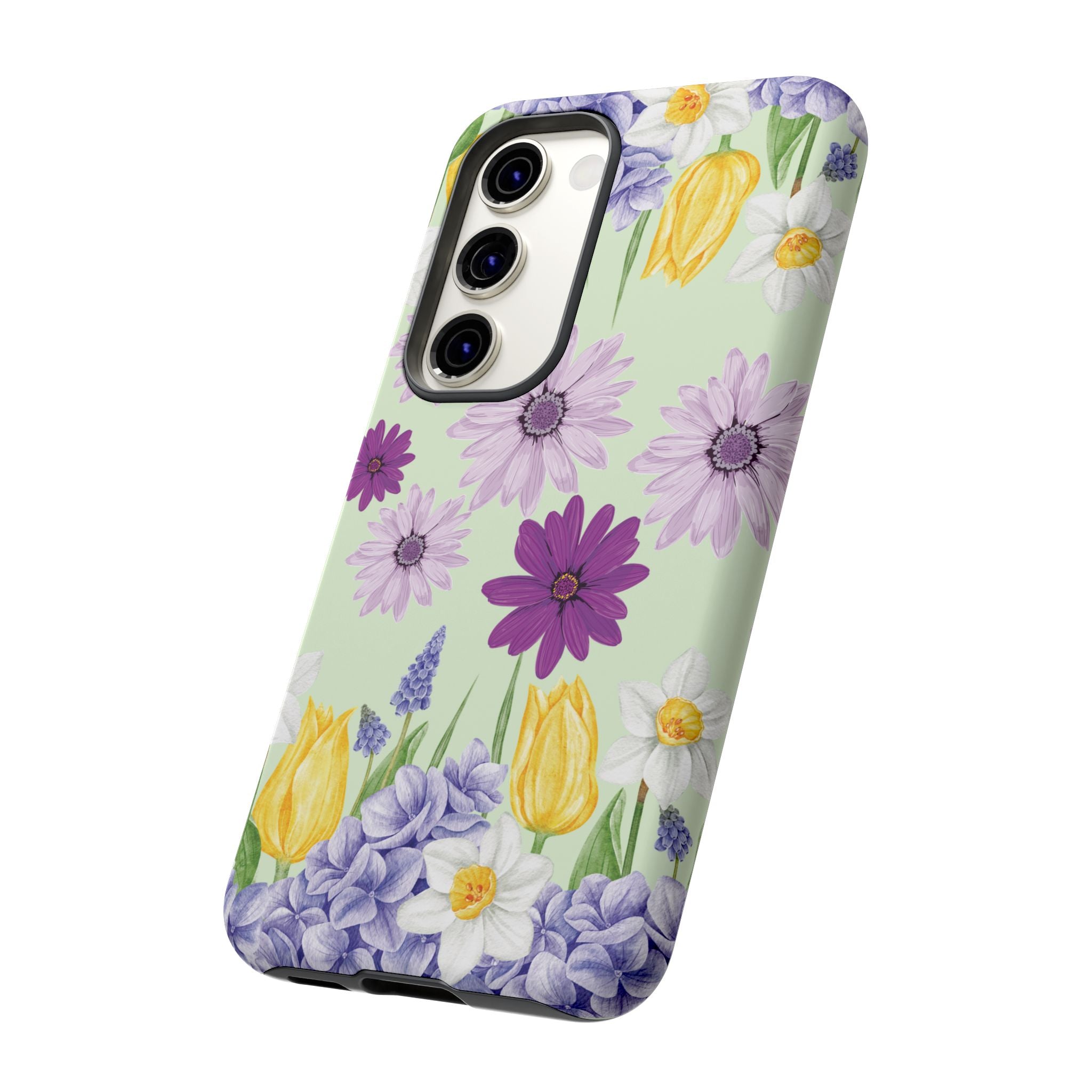 Lavender Yellow Flower Phone Case – Stylish Protective Cover for iPhone & Samsung, Botanical Design, Perfect Gift for Spring & Everyday Elegance
