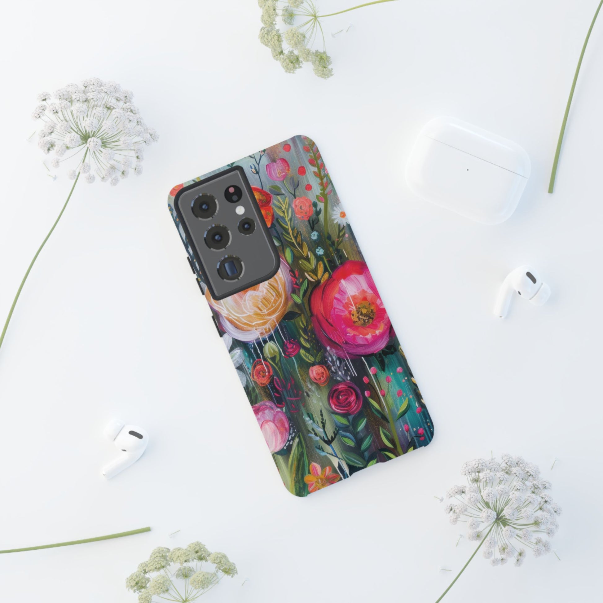 Watercolor Boho Floral Phone Case for iPhone 17 case Samsung, and Pixel | Stylish Protective Cover Gift for Her Perfect for Floral Lover