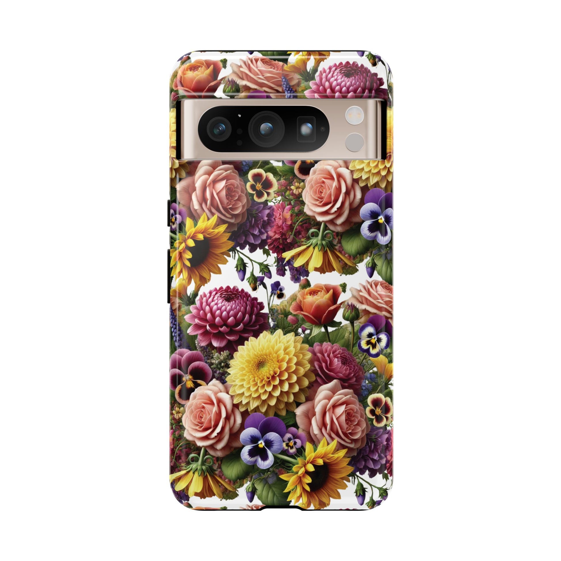 Floral Fall Phone Case for iPhone 16 15 14 13 12  21 23 Samsung, and Pixel | Stylish Protective Cover Gift for Her Perfect for Floral Lover