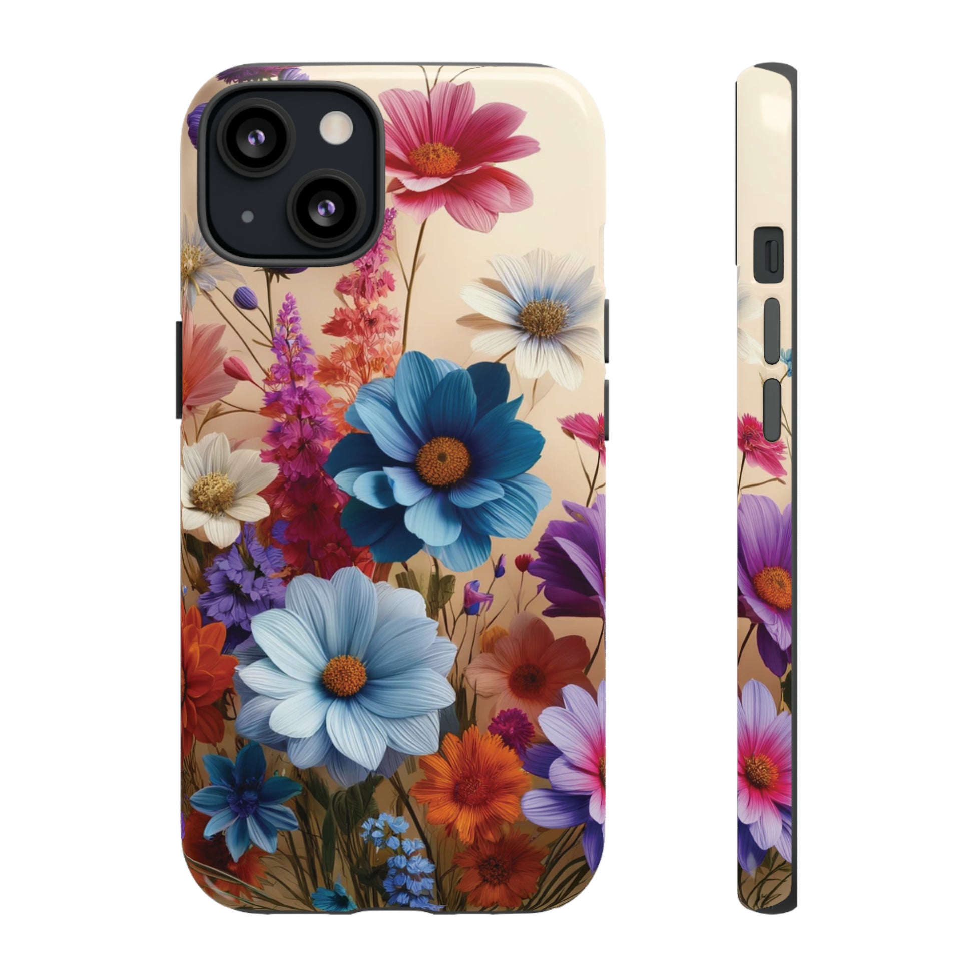 Best Phone Case Floral 3D Illusion Luxury Tough Case Floral Elegant Durable Stylish for Modern Devices iPhone 15, Samsung iPhone Samsung Accessory Gift for Her.