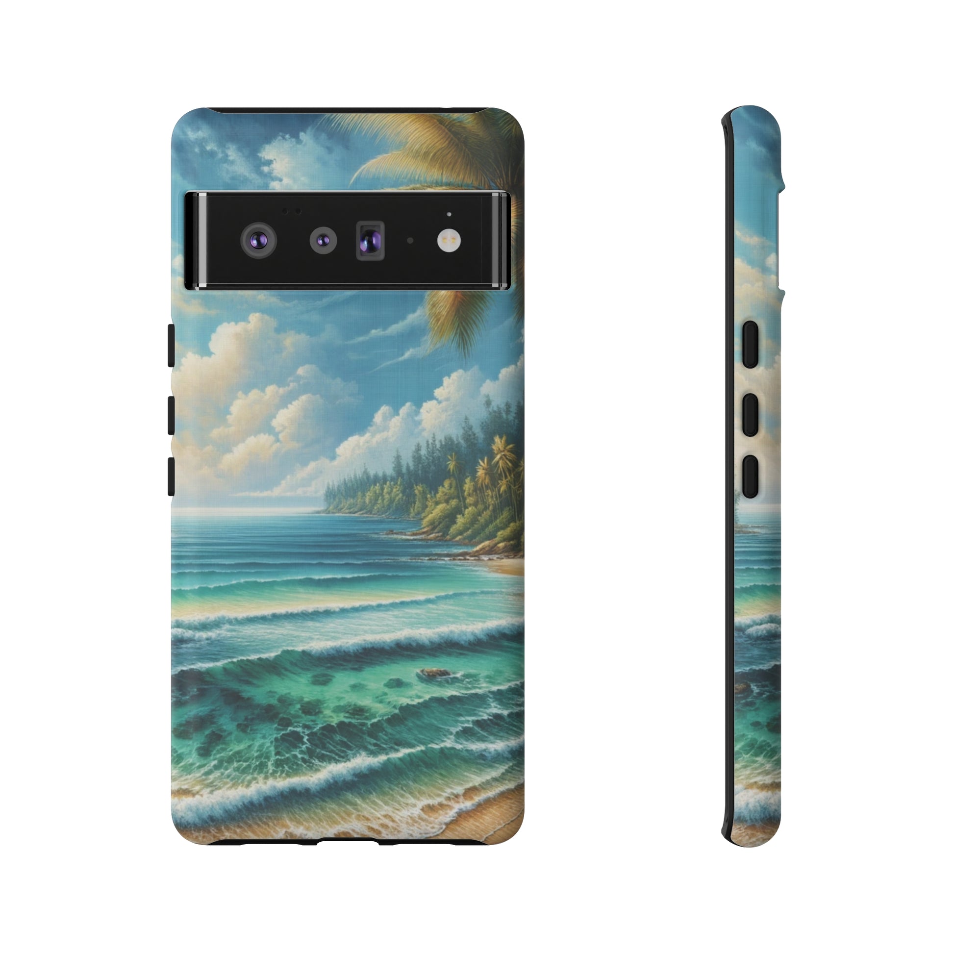 Coastal Serenity Ocean Beach View Protective Phone Case Gift for Her Phone 15, Samsung iPhone Samsung Gift for Her Case iPhone 15, Samsung iPhone Samsung Accessory Gift for Her.